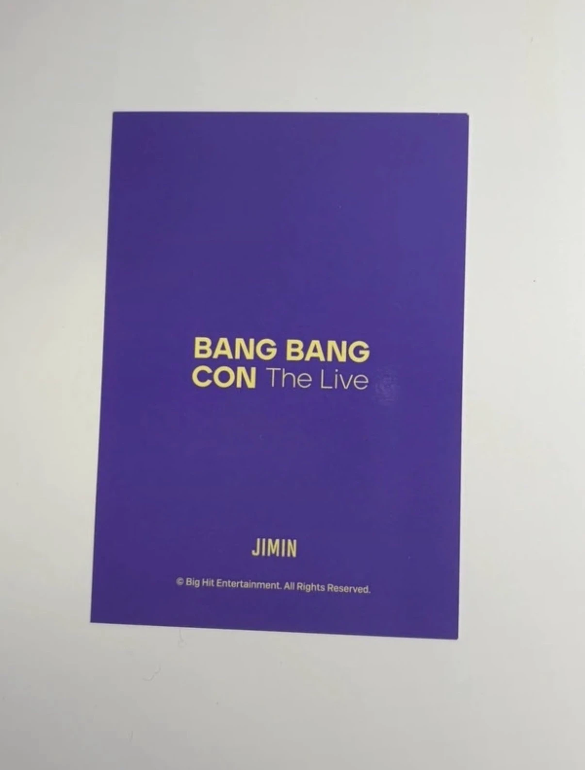 BTS Jimin BTS - Jimin - Bang Bang Con The Live Event merch photocard portable charger listing photo 2