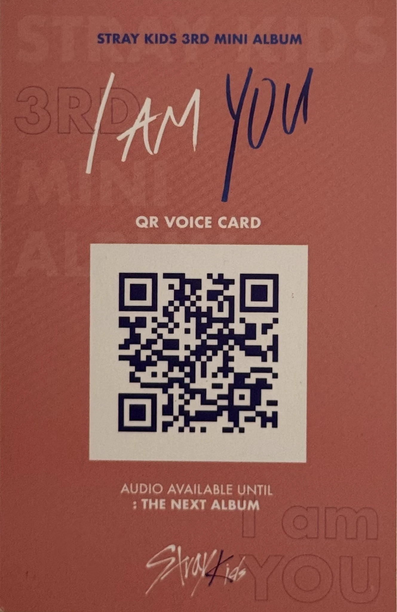Stray Kids Felix Stray Kids - Felix - I am YOU Album album photocard C version printed signed listing photo 2
