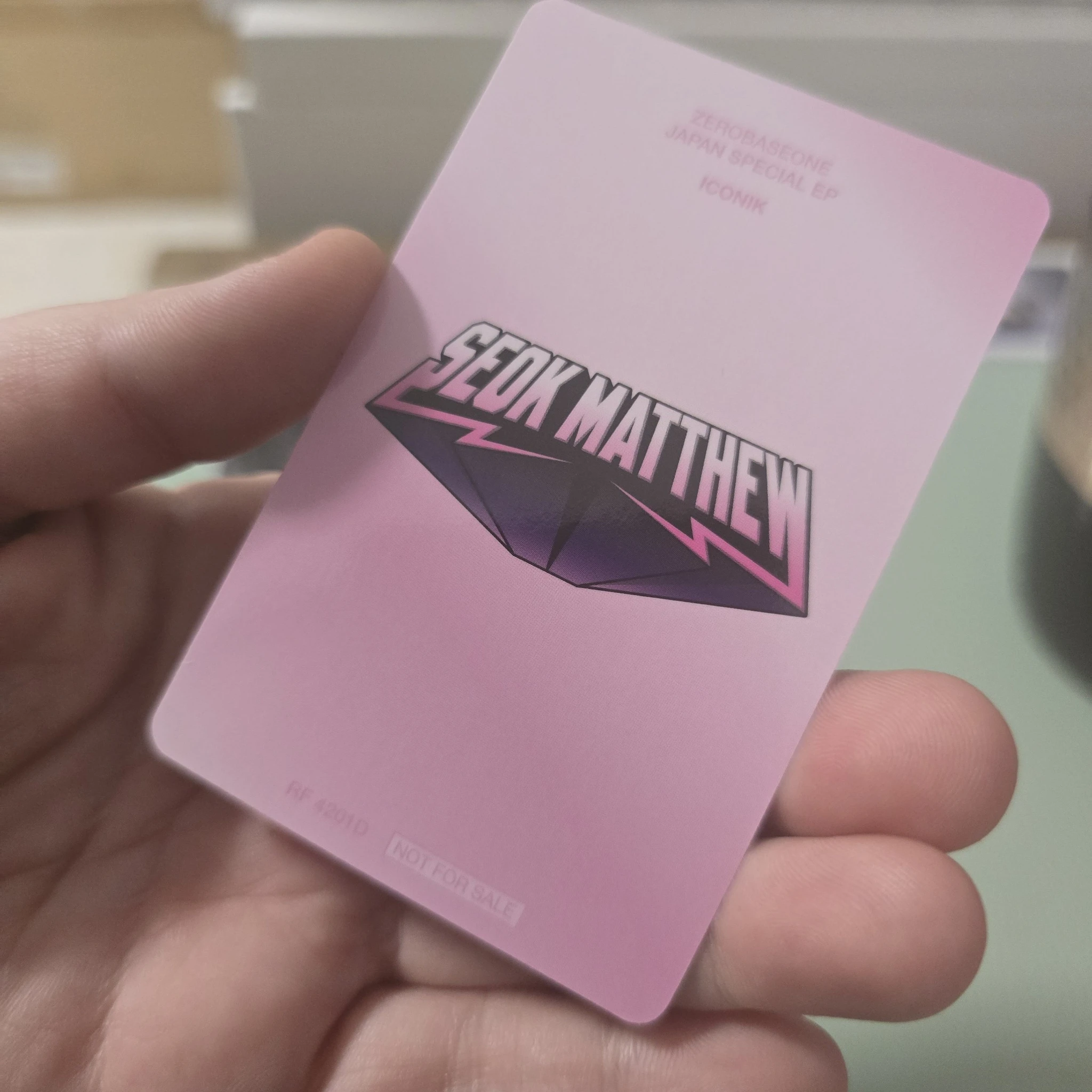 ZEROBASEONE Matthew ZEROBASEONE - Matthew - Iconik Album japanese album album photocard solo jacket version A version first press only listing photo 2