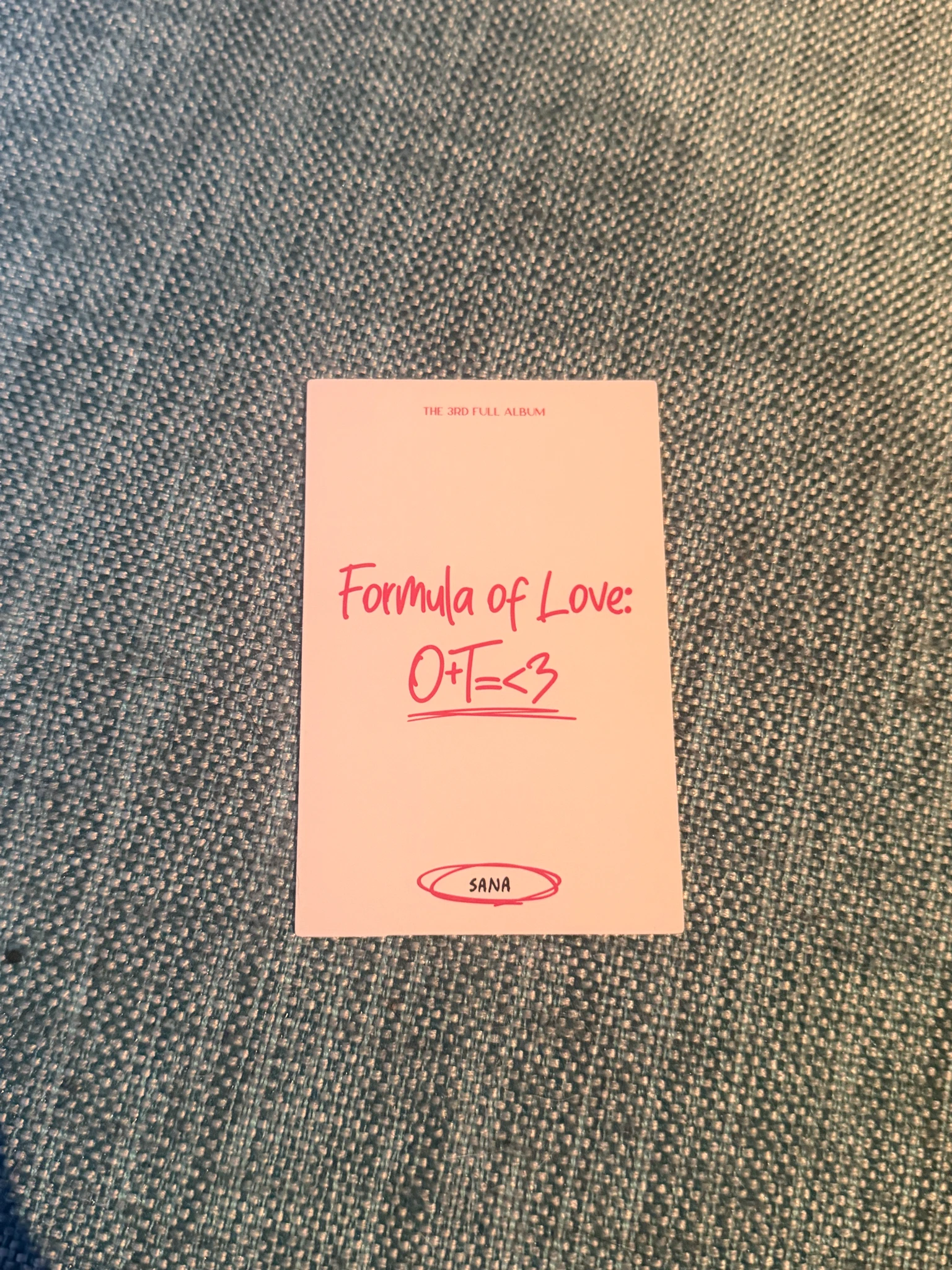 TWICE Sana TWICE-Sana-Album-Formula of Love: O+T=<3 listing photo 2