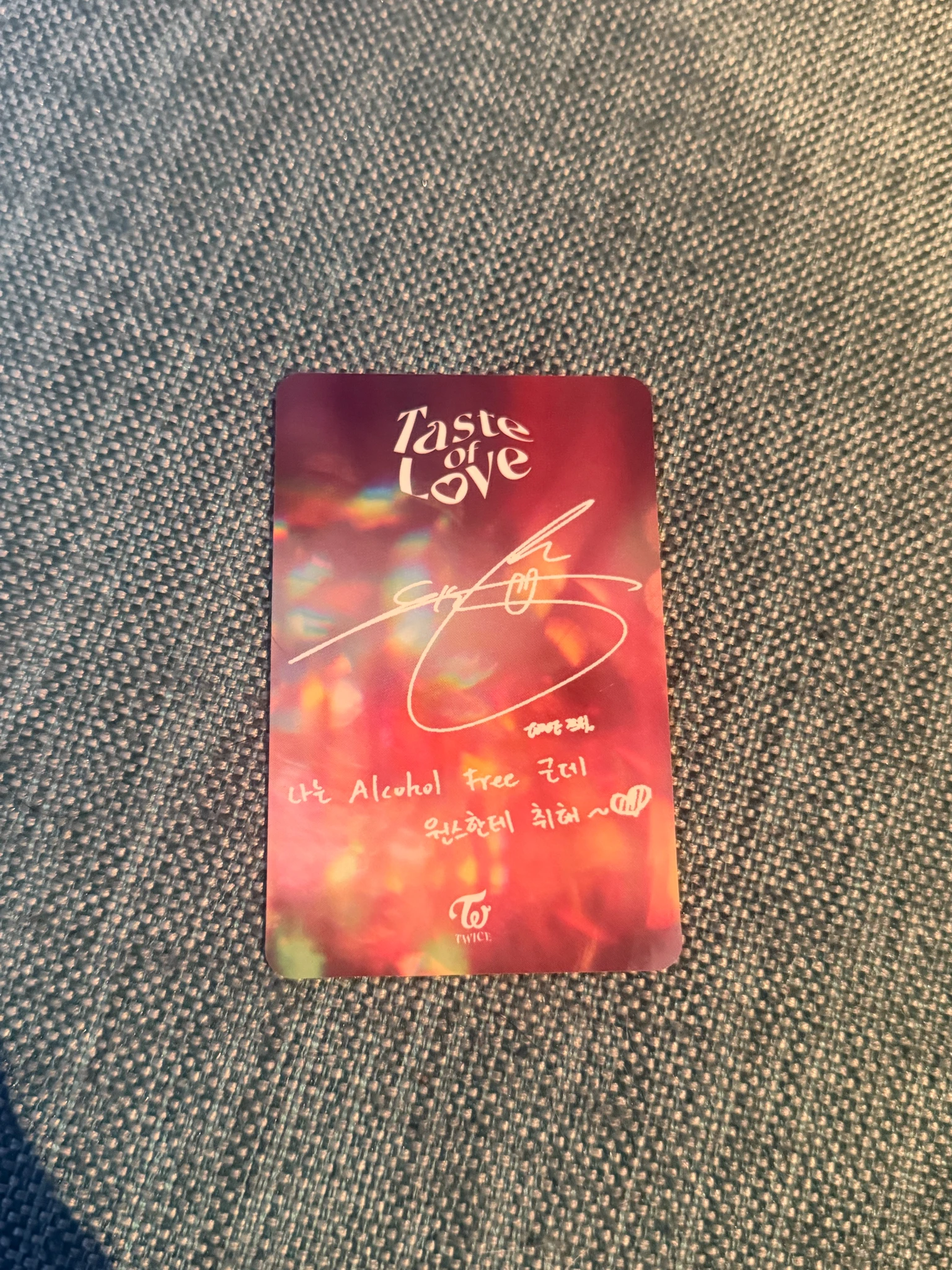 TWICE Tzuyu TWICE - Tzuyu - Taste of Love Album album photocard listing photo 2