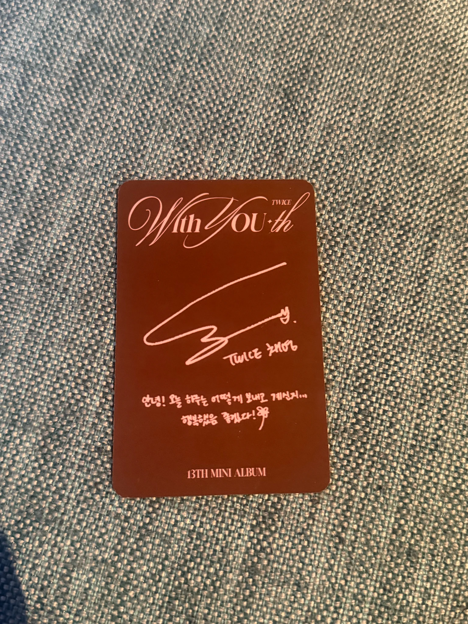 TWICE Chaeyoung TWICE-Chaeyoung-Album-with you-th listing photo 2
