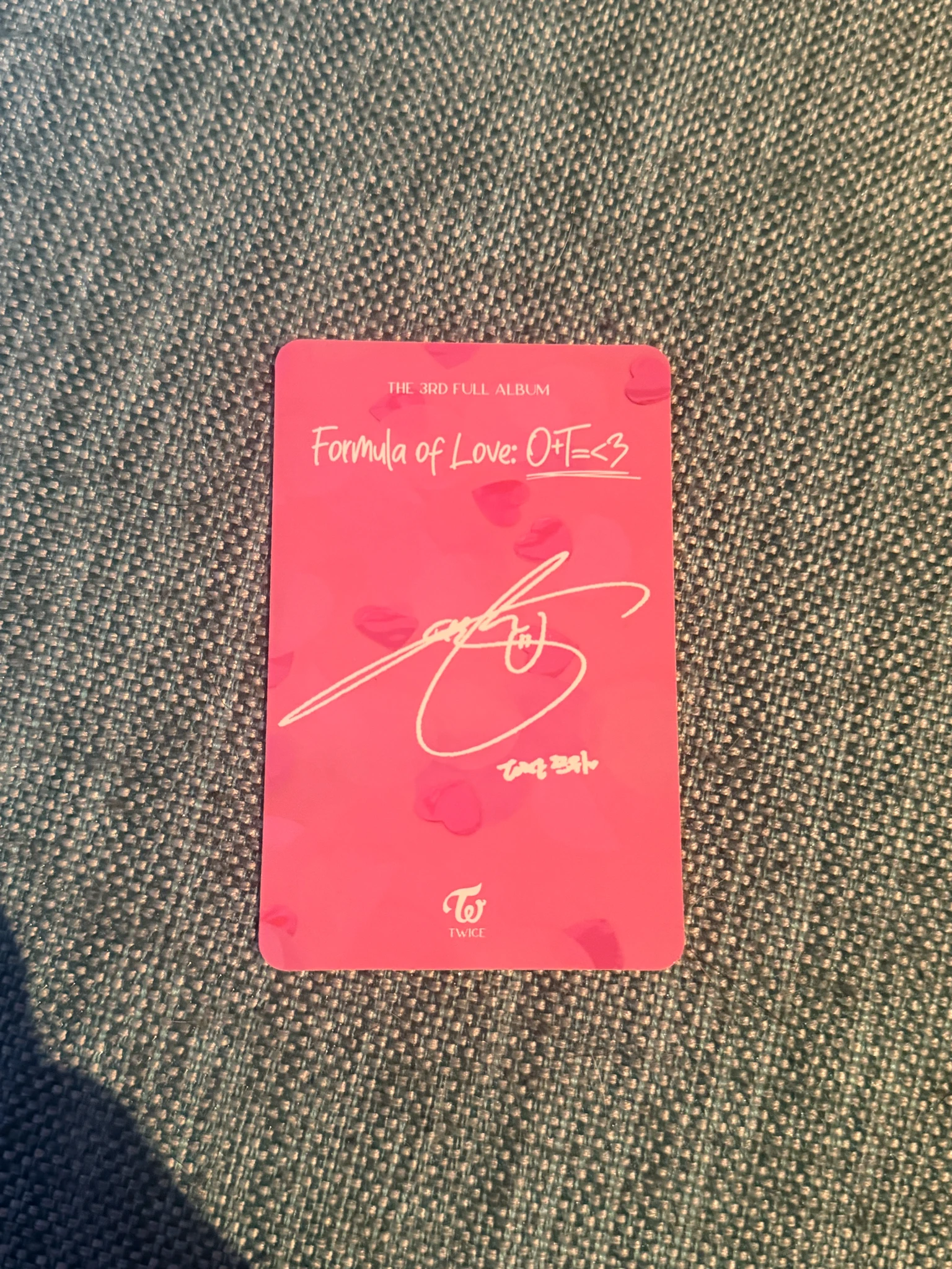 TWICE Tzuyu TWICE-Tzuyu-Album-Formula of Love: O+T=<3 listing photo 2
