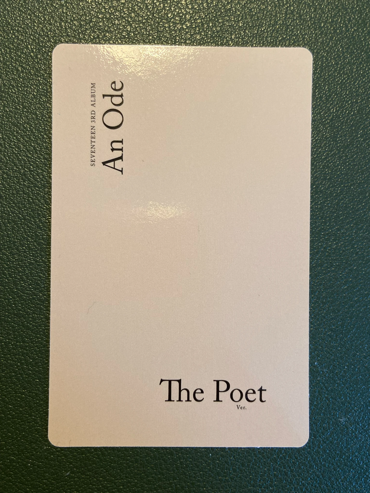 SEVENTEEN Jun SEVENTEEN - Jun - An Ode Album album photocard listing photo 2