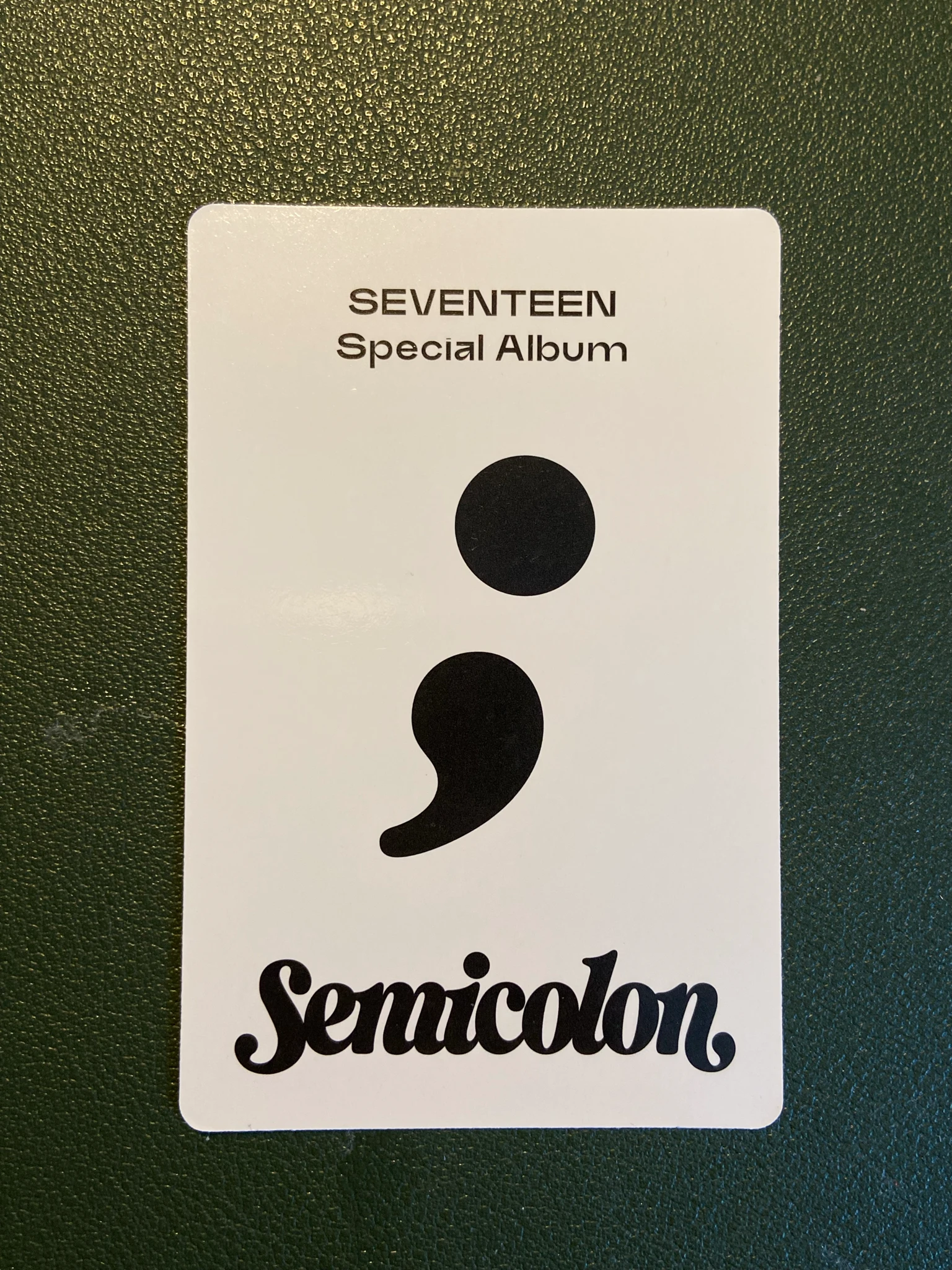 SEVENTEEN Jun SEVENTEEN - Jun - Semicolon Album album photocard listing photo 2
