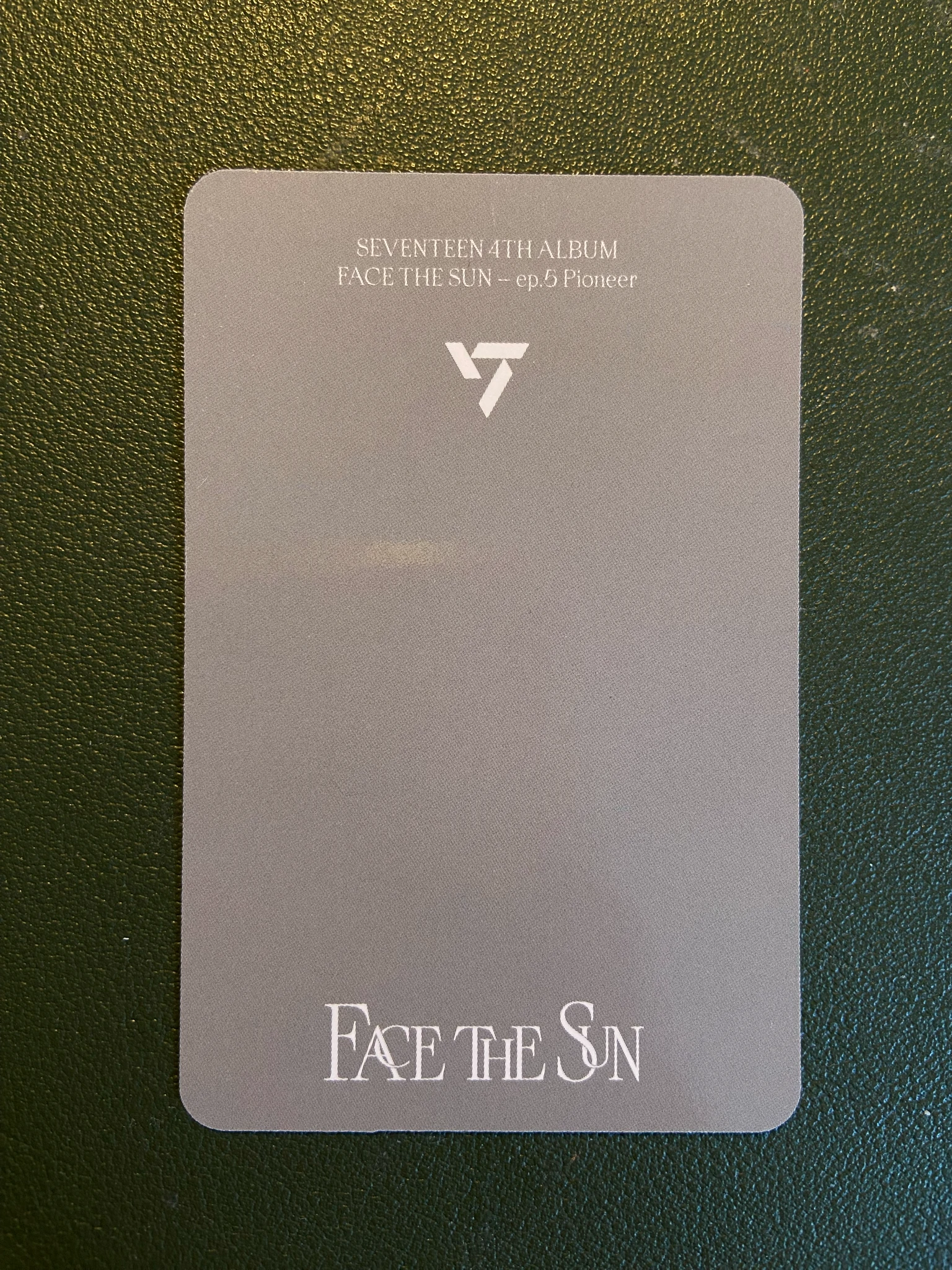 SEVENTEEN Jun SEVENTEEN - Jun - Face the Sun Album pioneer version album photocard listing photo 2