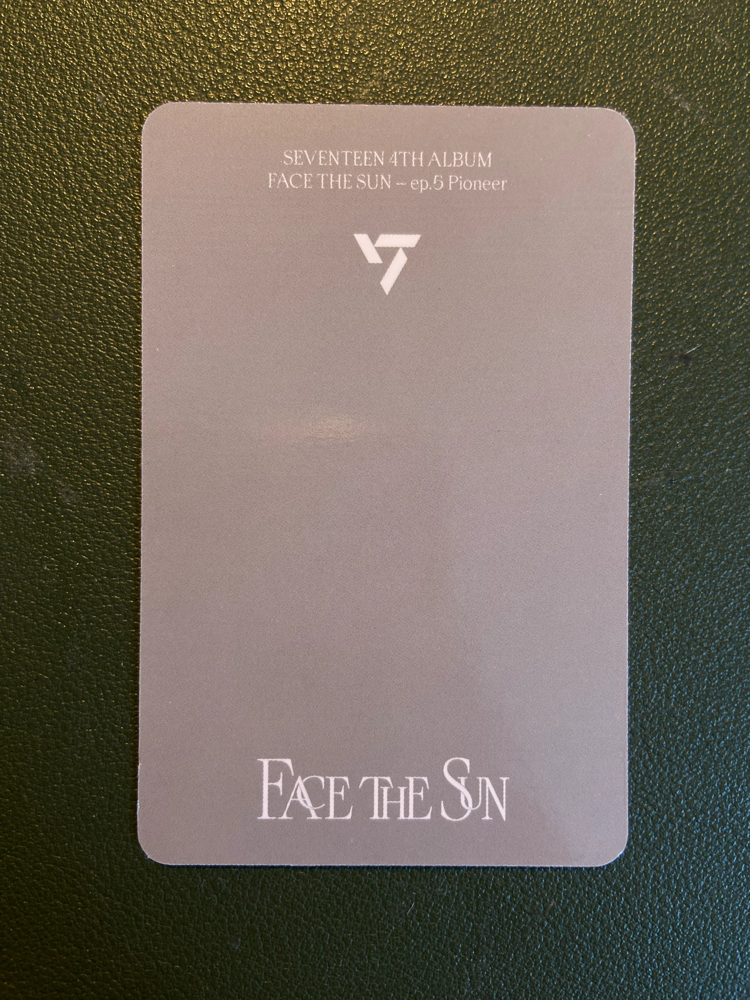 SEVENTEEN Jun SEVENTEEN - Jun - Face the Sun Album pioneer version album photocard listing photo 2