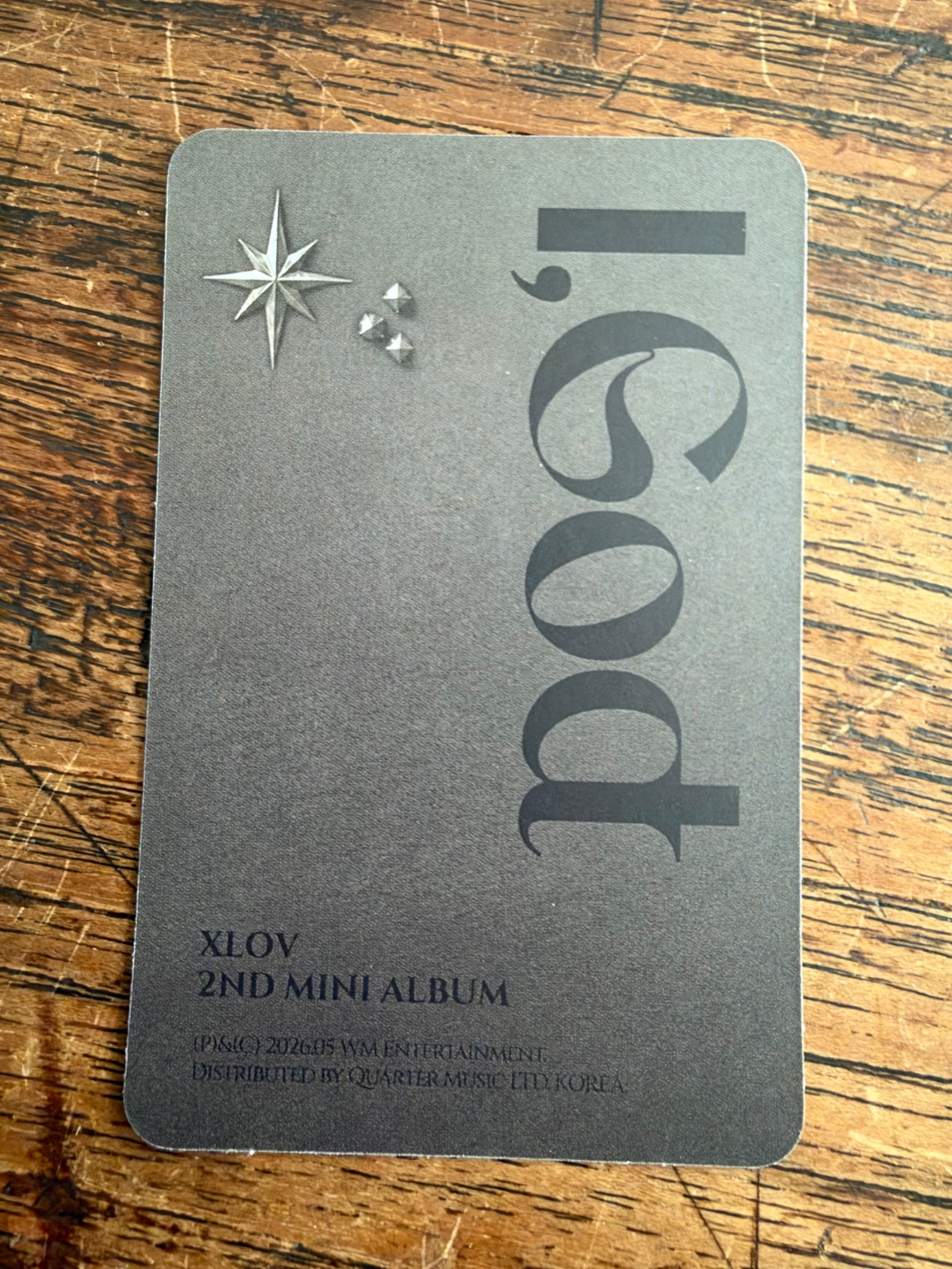 XLOV Rui XLOV - Rui - I, God Album album photocard D version listing photo 2