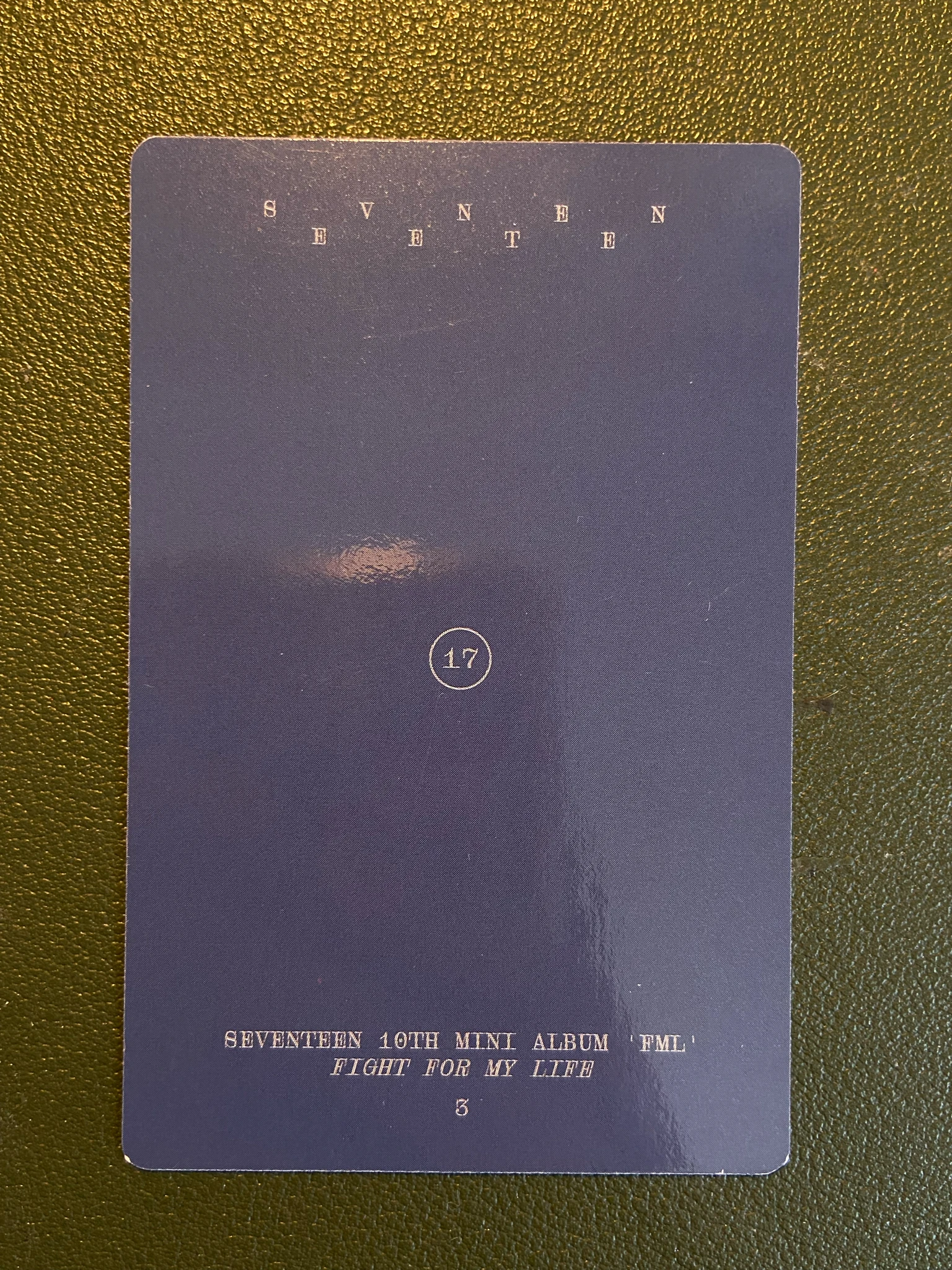 SEVENTEEN Jun SEVENTEEN - Jun - FML Album album photocard fight for my life version listing photo 2