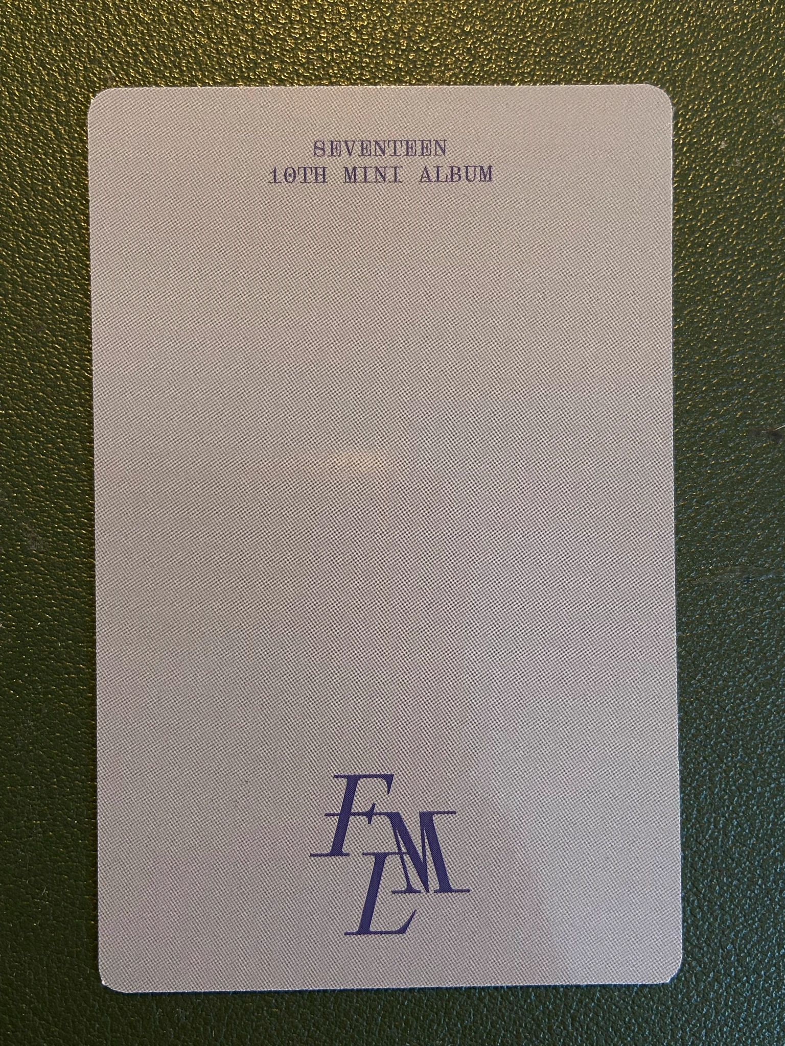 SEVENTEEN Jun SEVENTEEN - Jun - FML Album album photocard fight for my life version listing photo 2