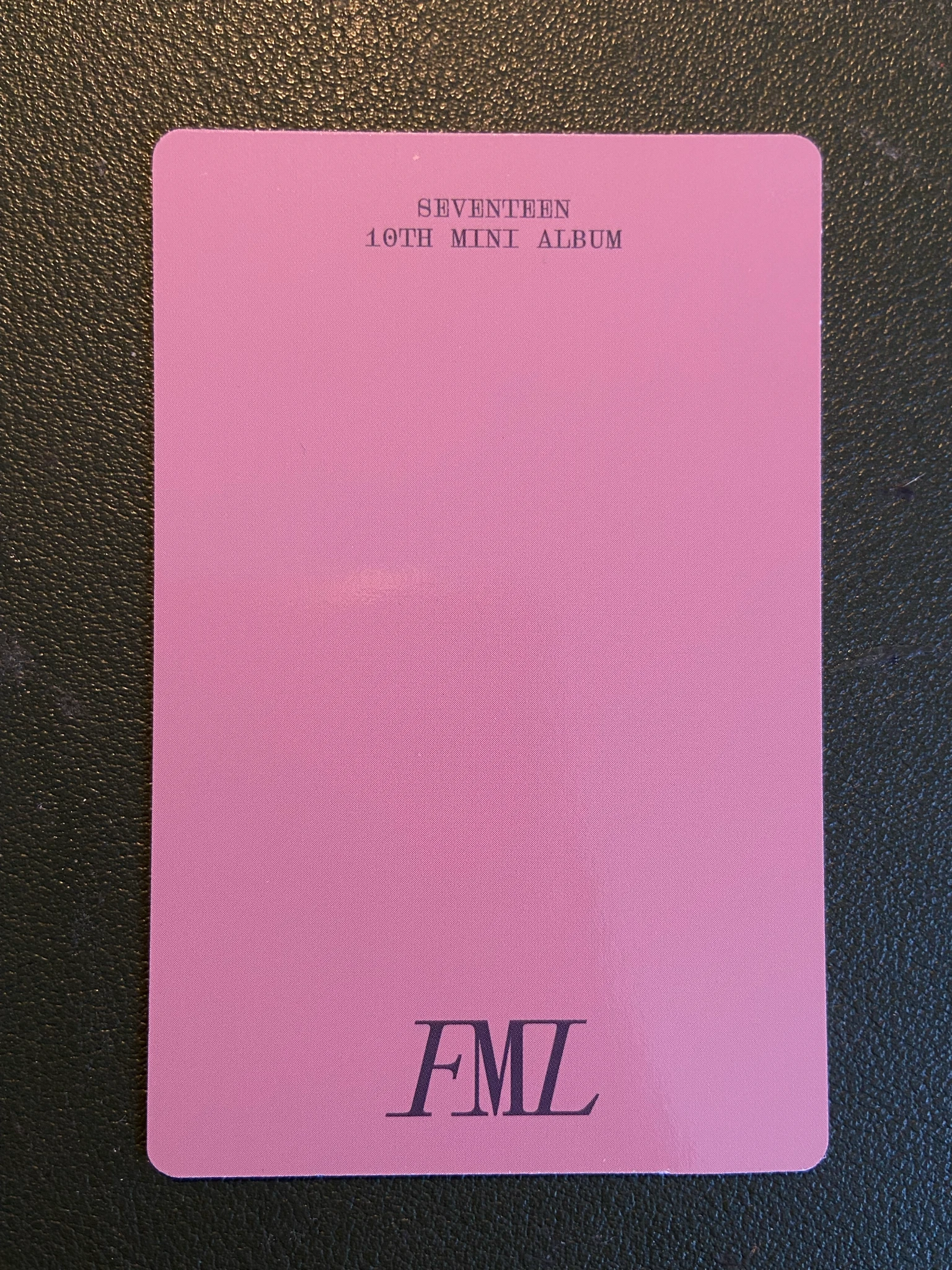 SEVENTEEN Jun SEVENTEEN - Jun - FML Album album photocard faded mono life listing photo 2