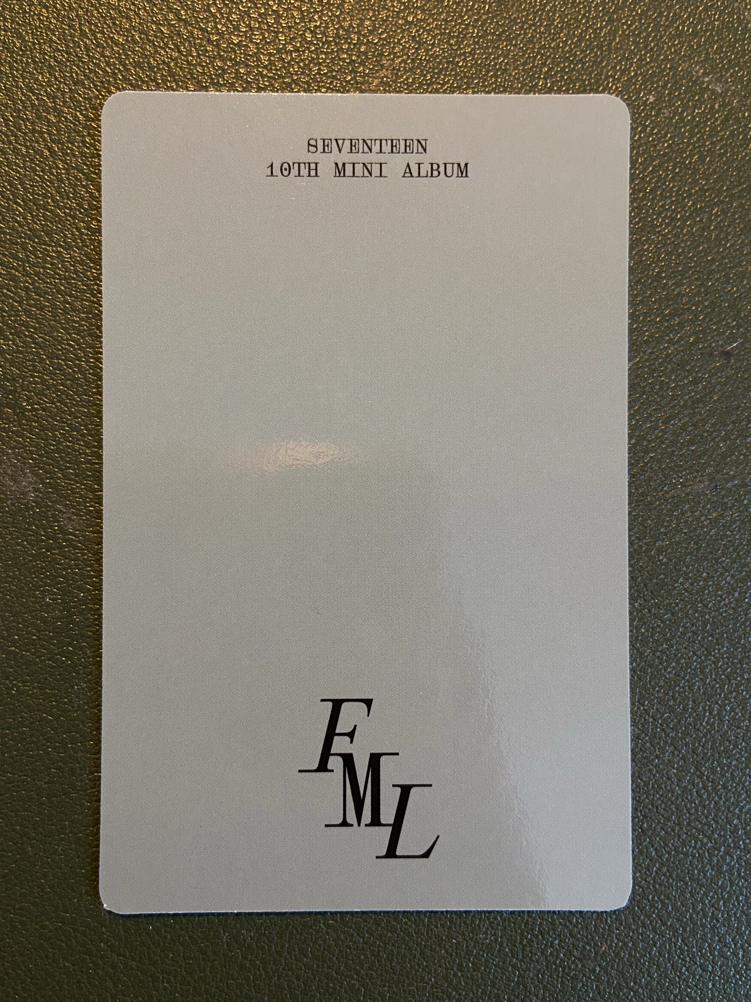 SEVENTEEN Jun SEVENTEEN - Jun - FML Album album photocard fallen misfit lost version listing photo 2