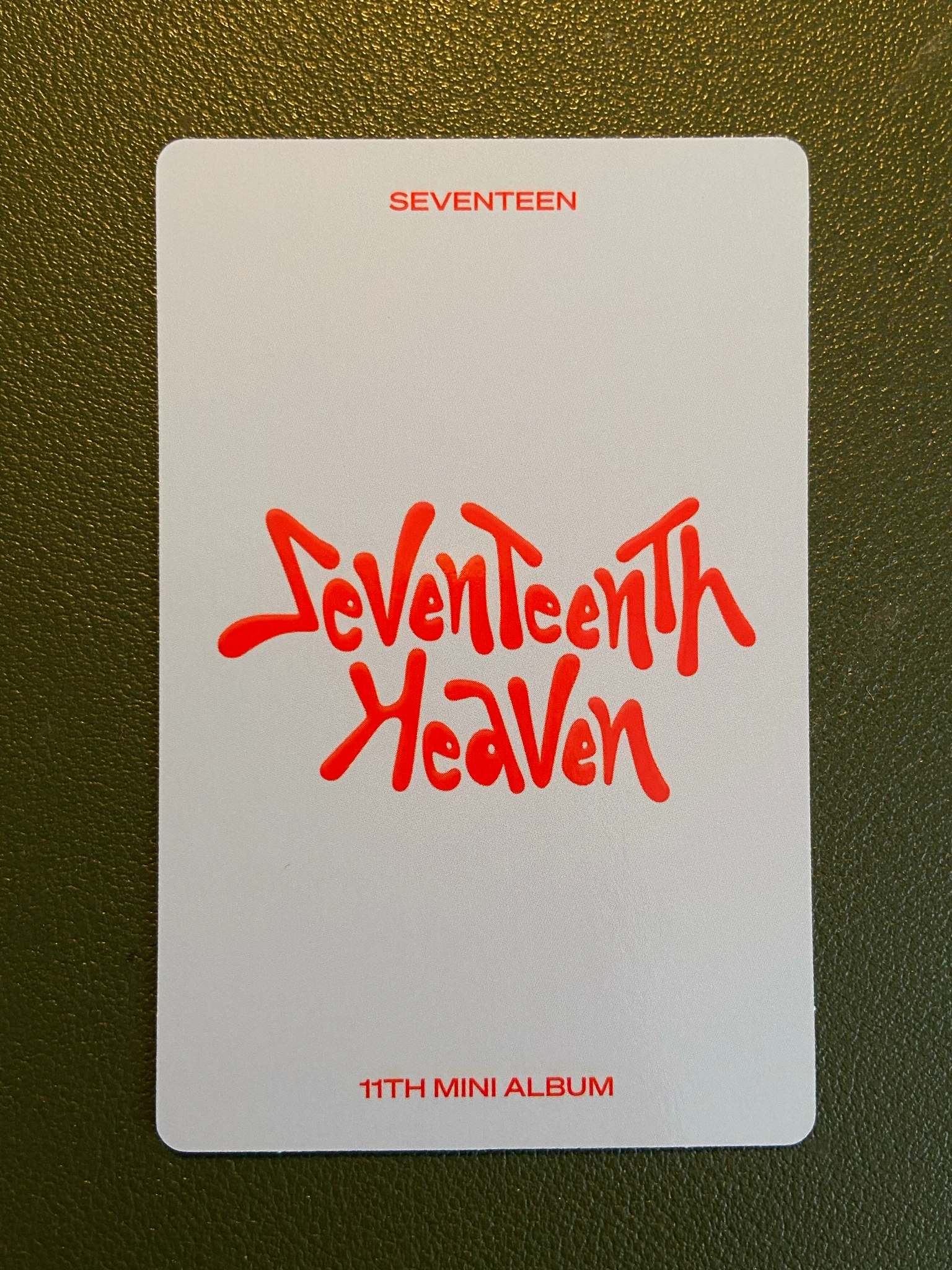 SEVENTEEN Jun SEVENTEEN - Jun - Seventeenth Heaven Album album photocard 2:14 PM version listing photo 2