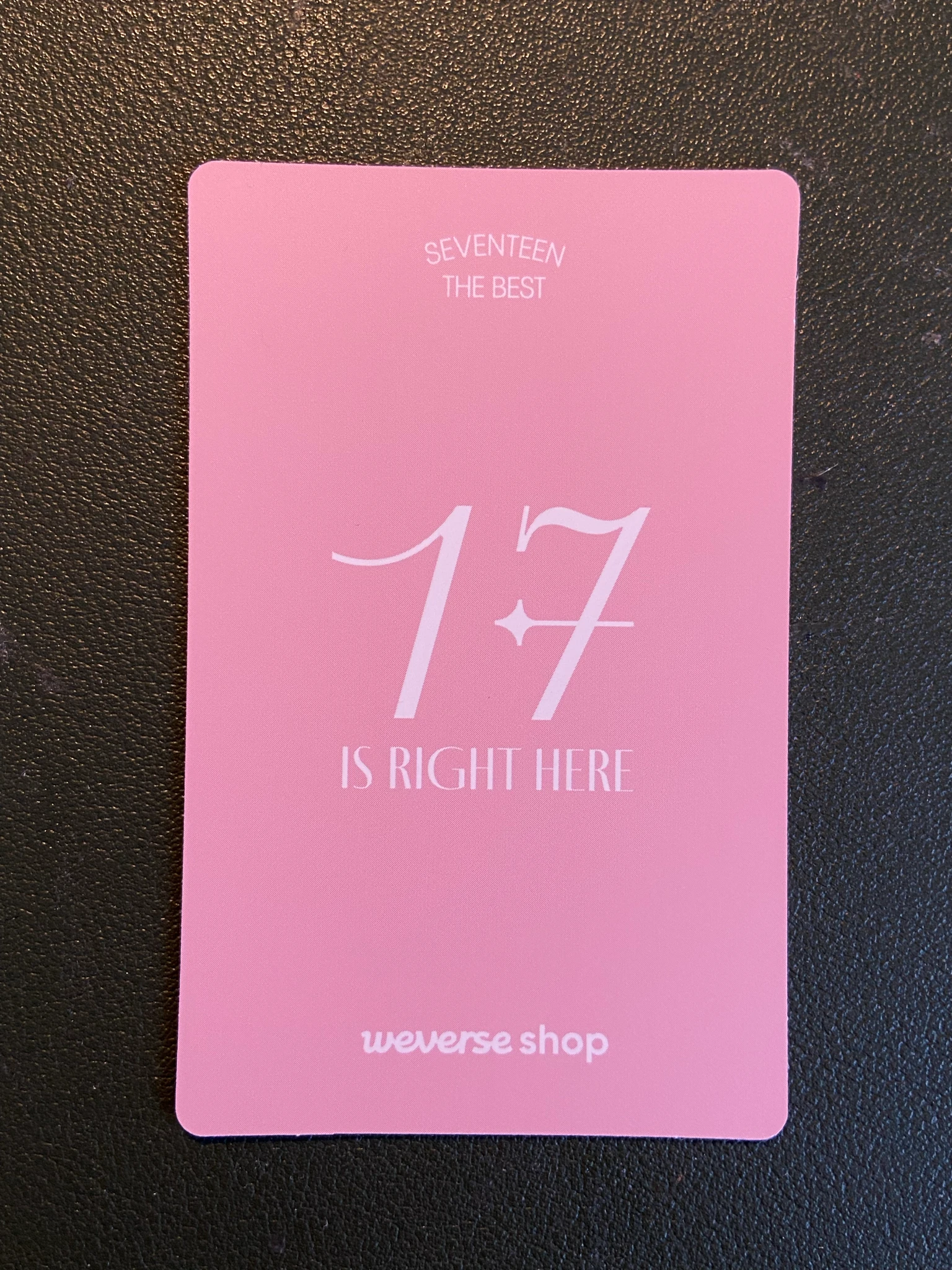 SEVENTEEN Jun SEVENTEEN - Jun - 17 IS RIGHT HERE Album pob (pre-order benefit) weverse global shop (wvg) dear version carat version listing photo 2