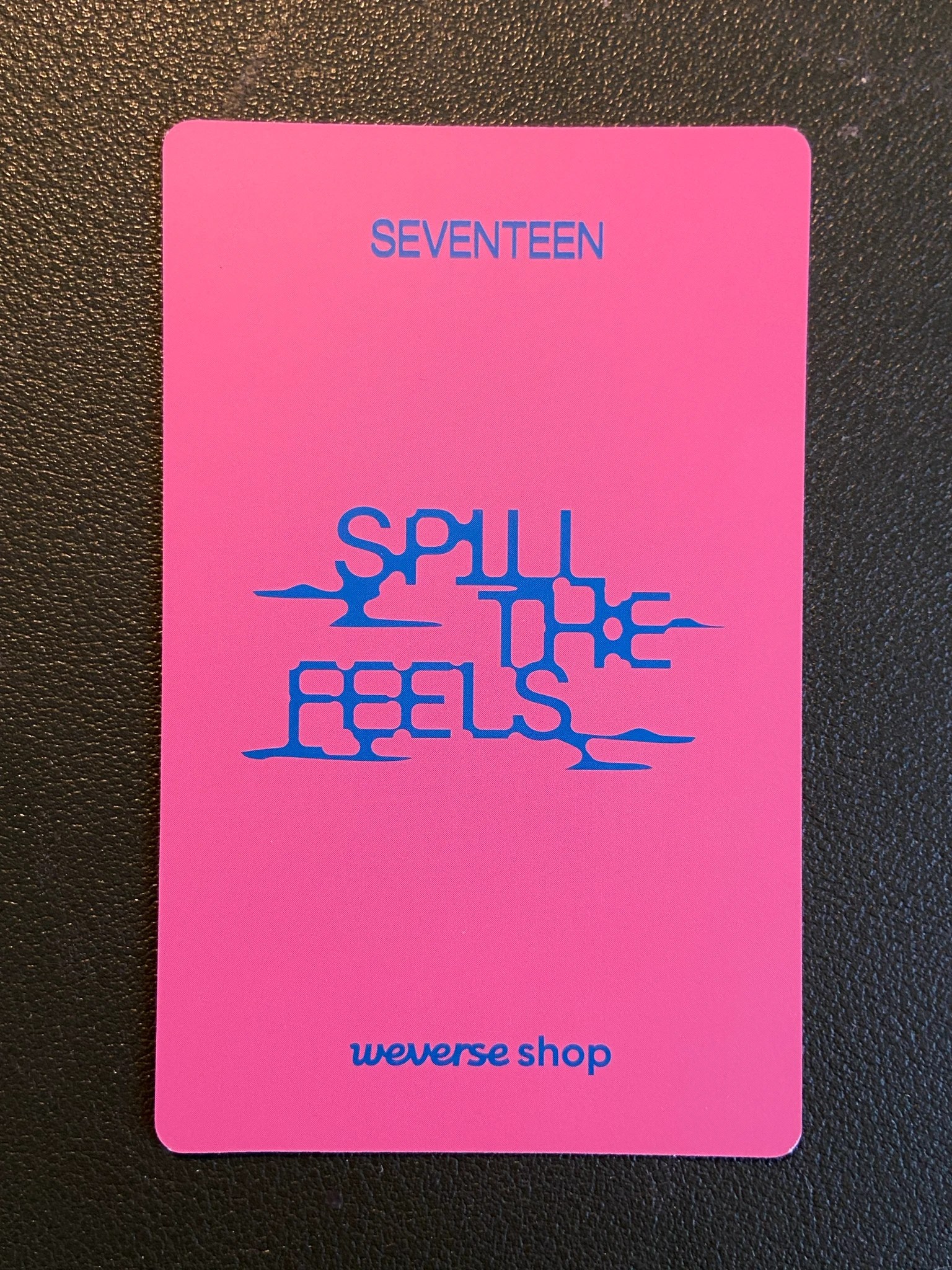 SEVENTEEN Jun SEVENTEEN - Jun - Spill the Feels Album weverse global shop (wvg) carat version postcard supplemental pob (pre-order benefit) listing photo 2