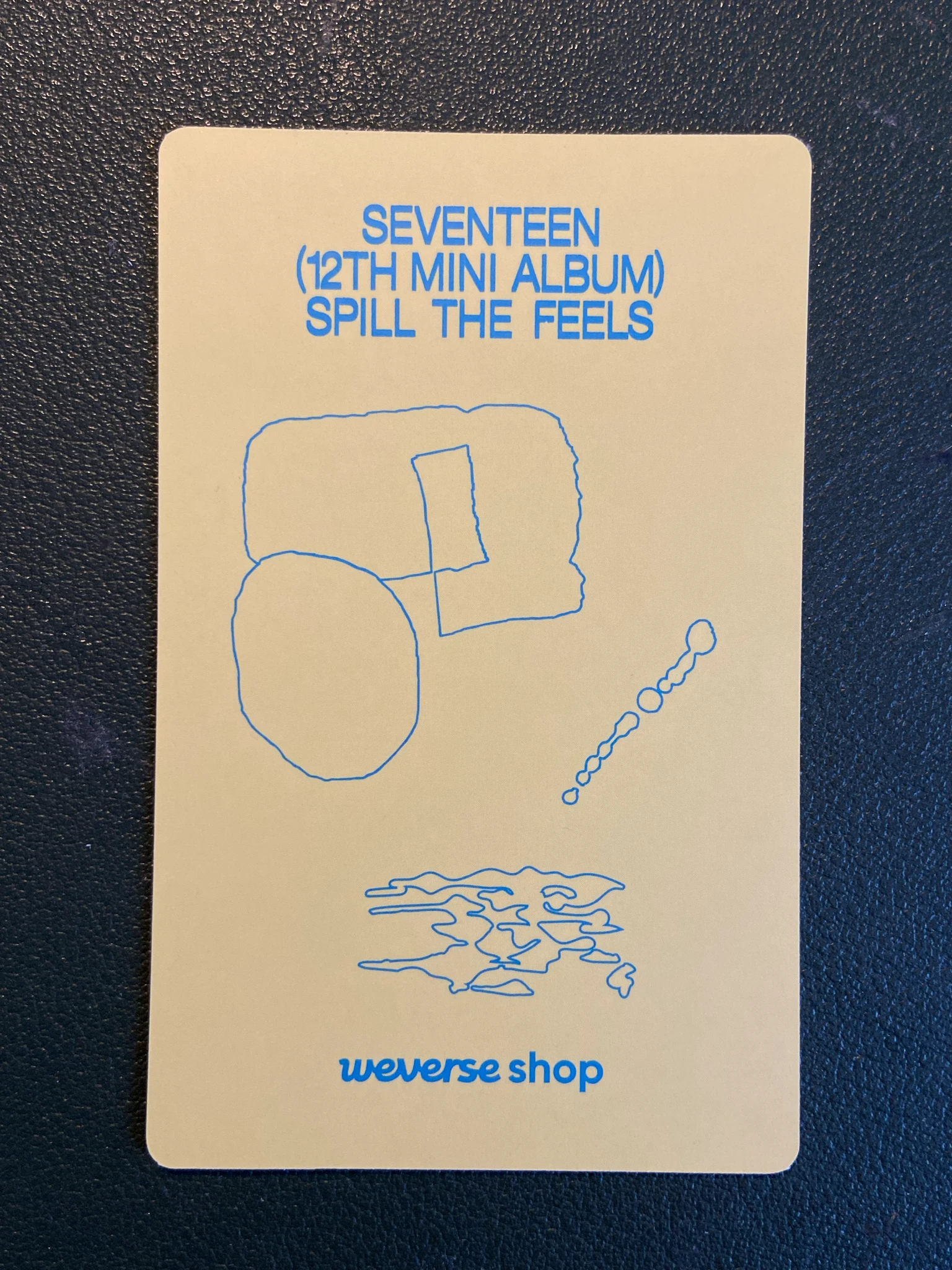 SEVENTEEN Jun SEVENTEEN - Jun - Spill the Feels Album pob (pre-order benefit) weverse global shop (wvg) standard version listing photo 2