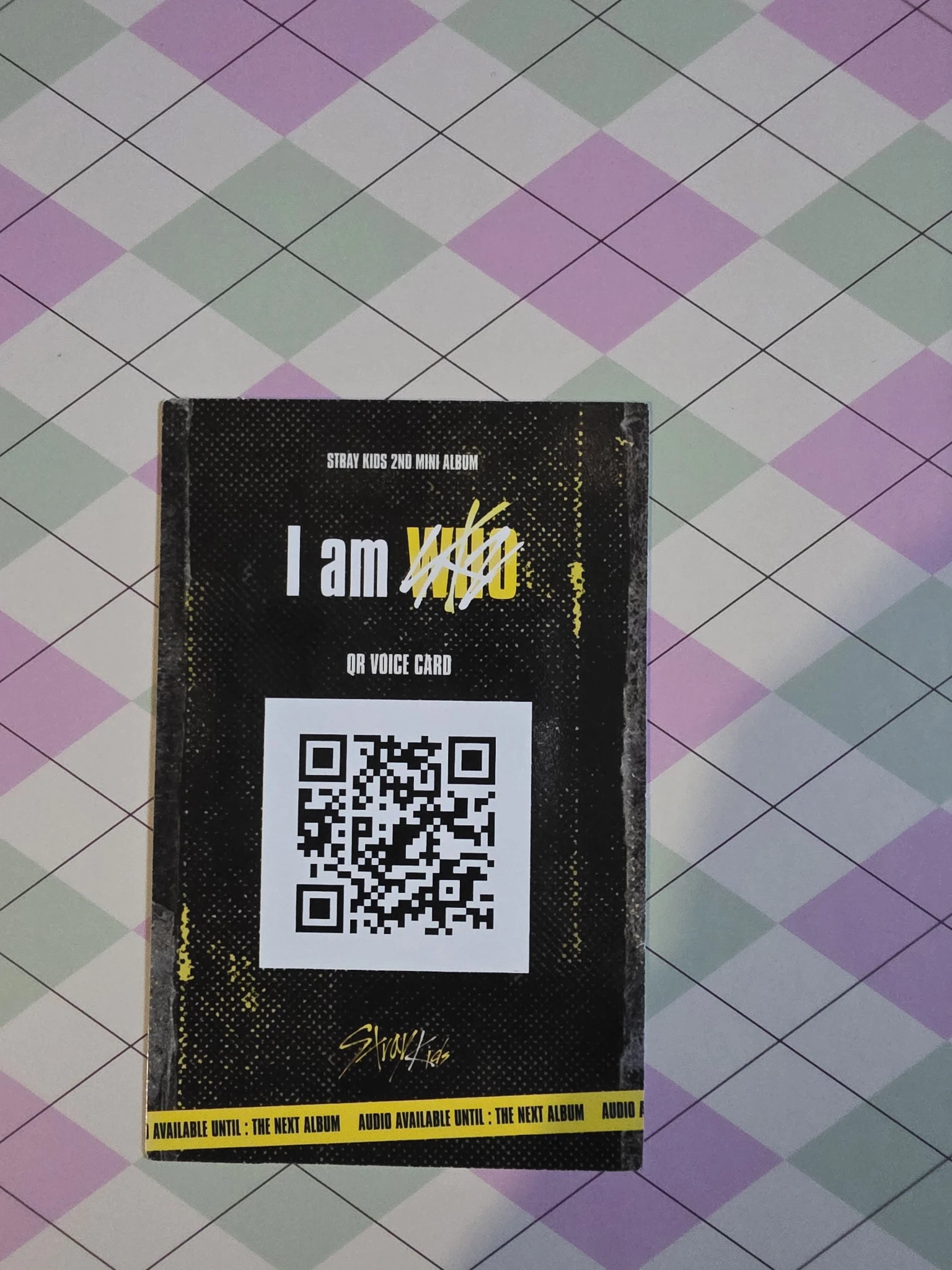 Stray Kids Seungmin Stray Kids - Seungmin - I am WHO? Album album photocard black border listing photo 2