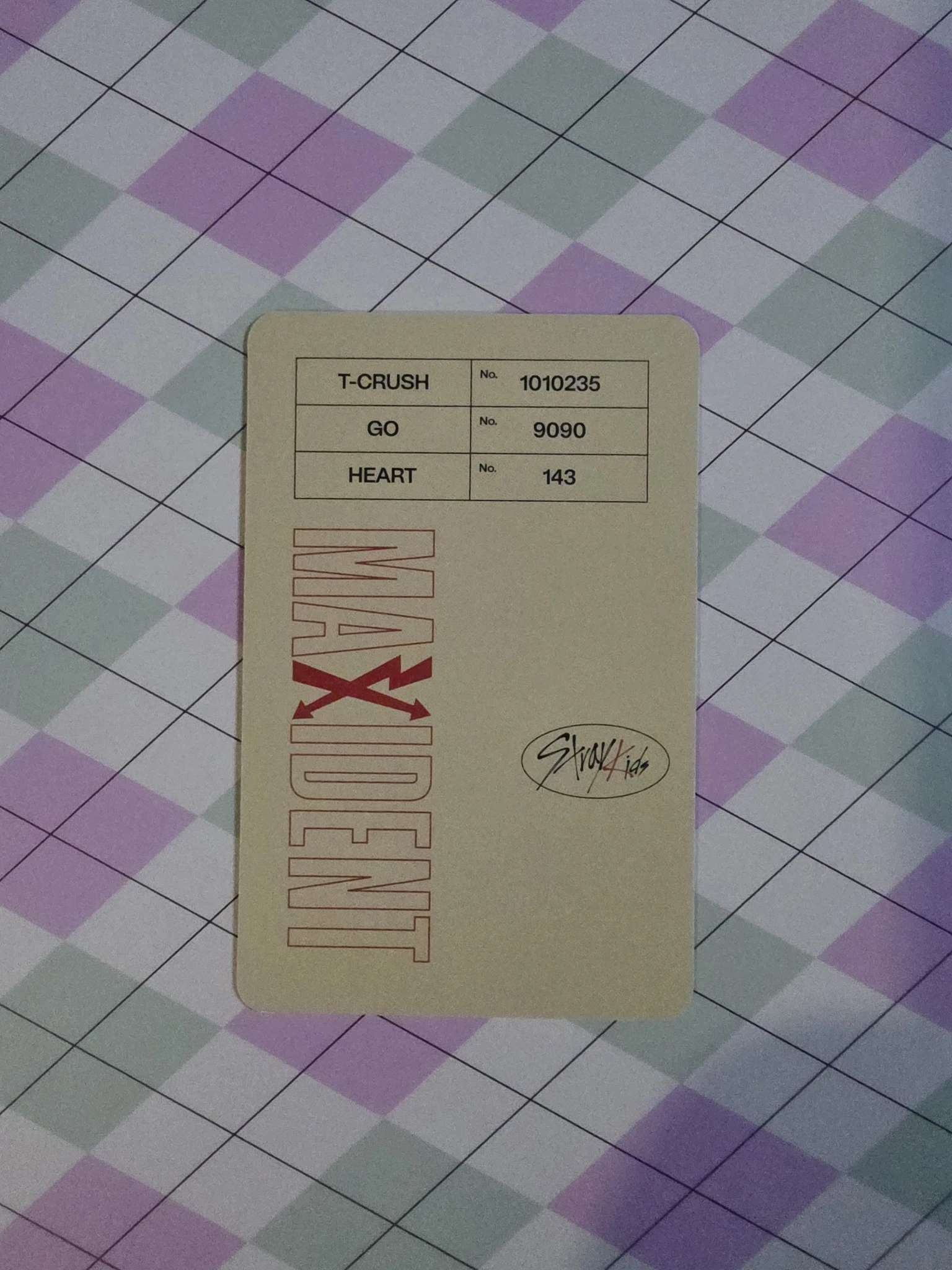 Stray Kids Seungmin Stray Kids - Seungmin - Maxident Album album photocard paper case version listing photo 2