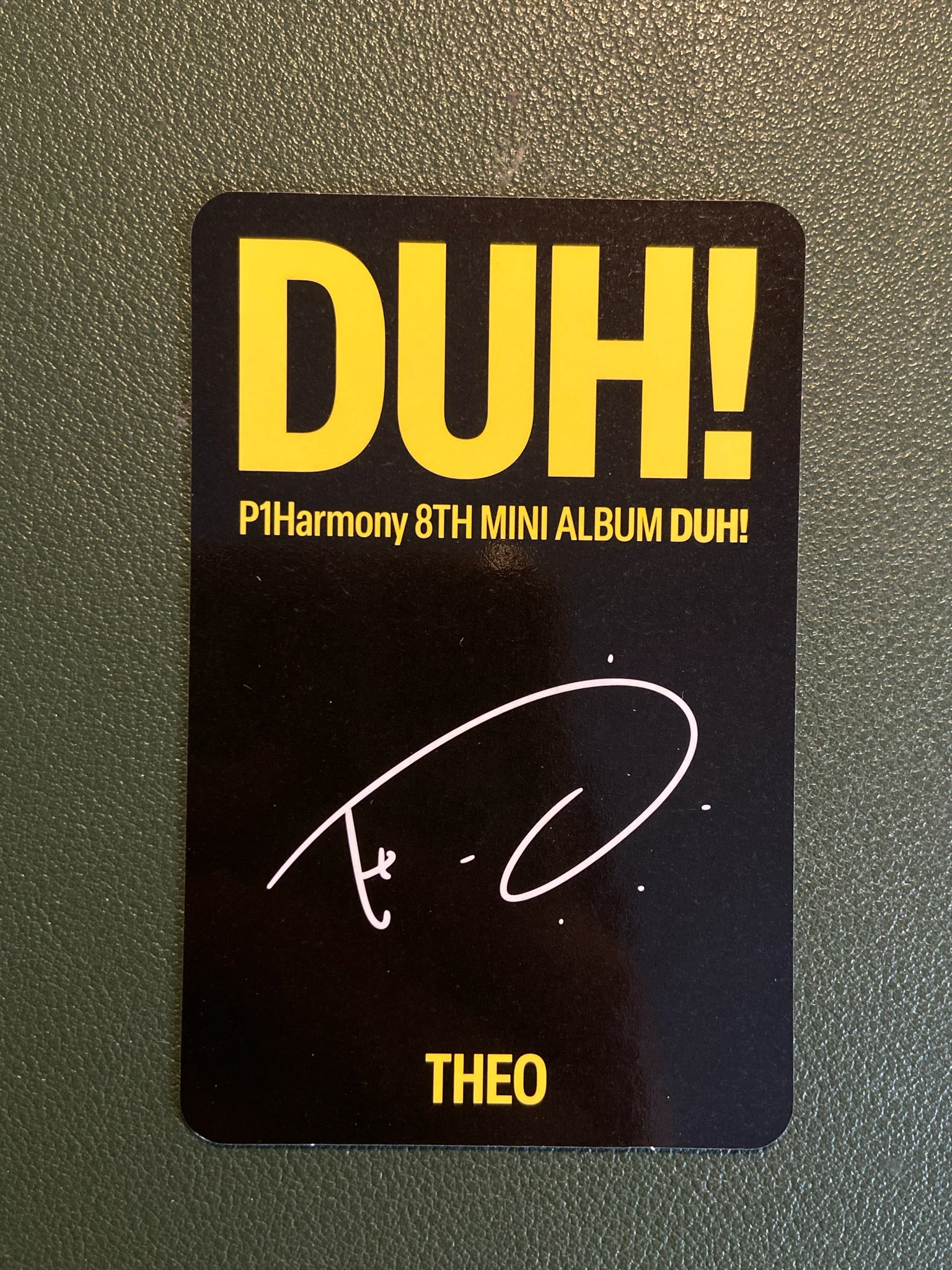 P1Harmony Theo P1Harmony - Theo - DUH! Album album photocard U ver. listing photo 2