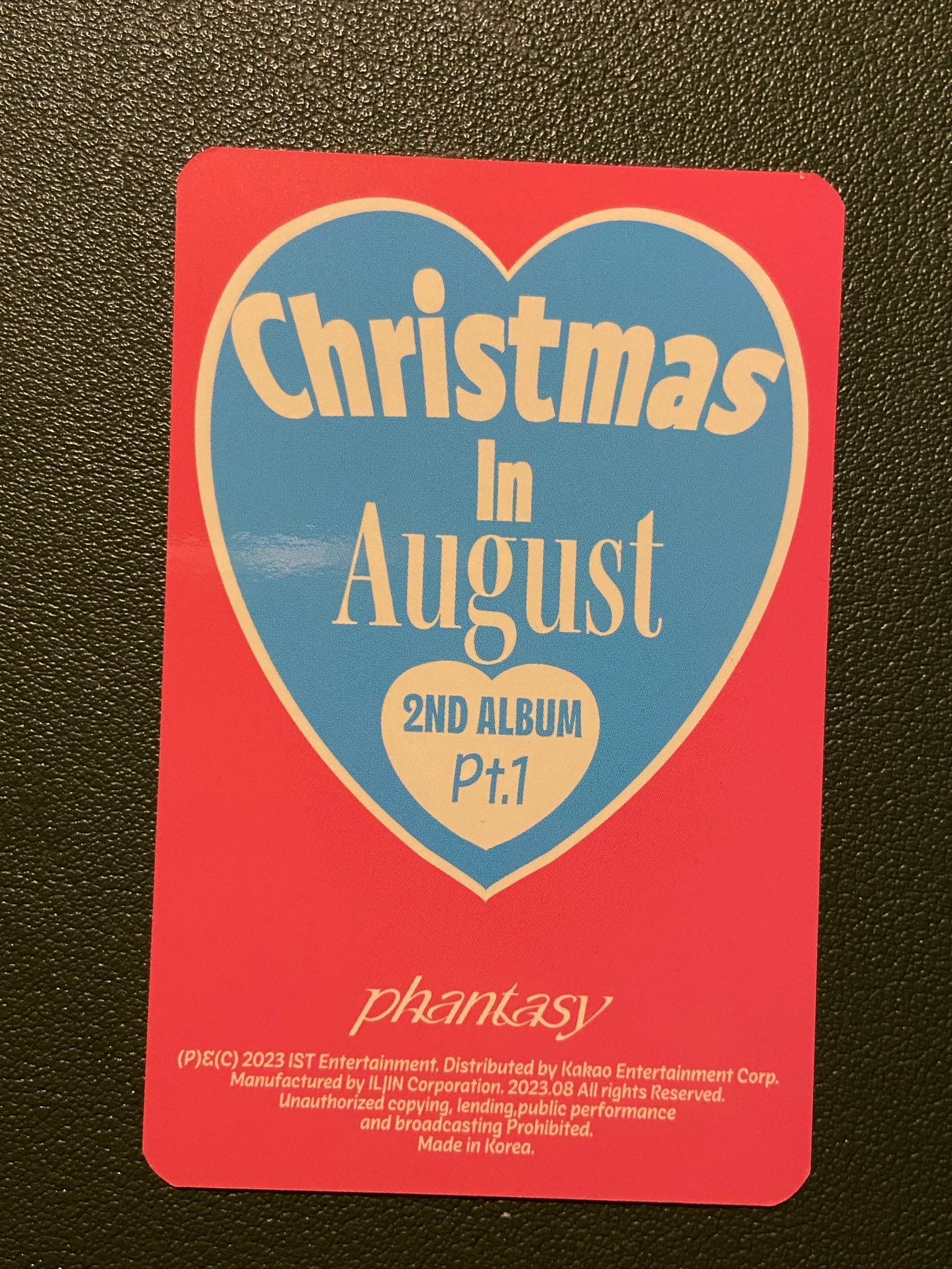 THE BOYZ Eric THE BOYZ - Eric - Phantasy Pt. 1: Christmas in August Album glitter version album photocard listing photo 2