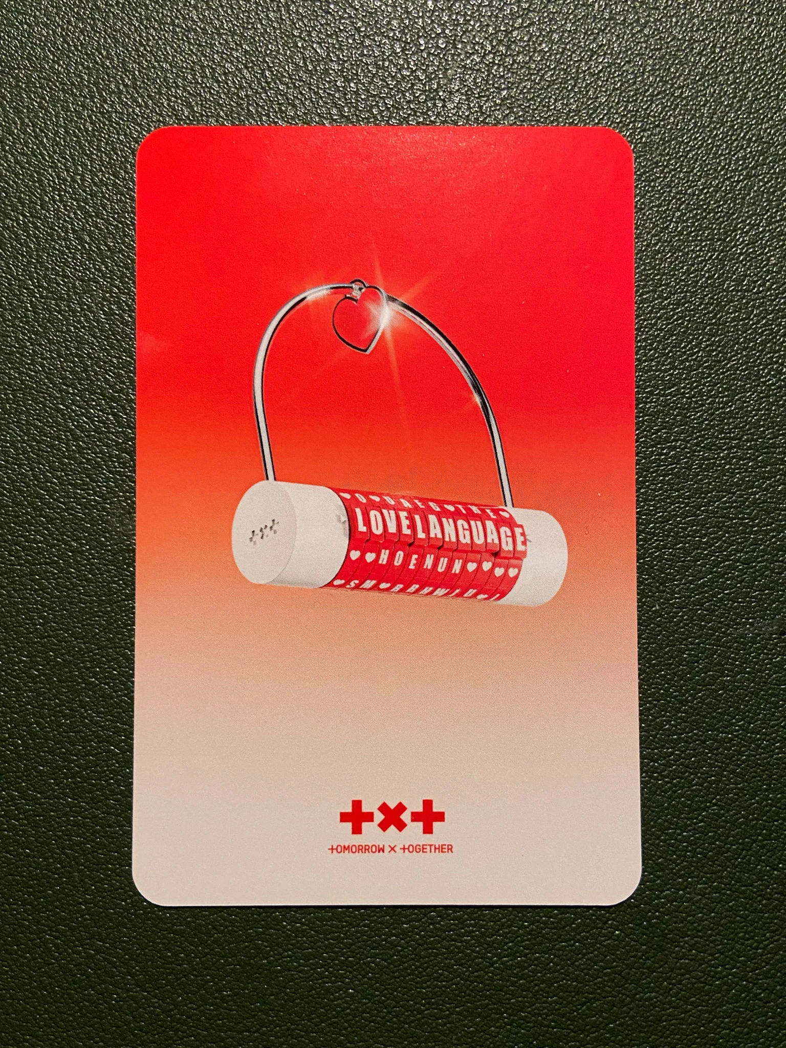 TOMORROW X TOGETHER Huening Kai TOMORROW X TOGETHER - Huening Kai - Love Language Album album photocard listing photo 2