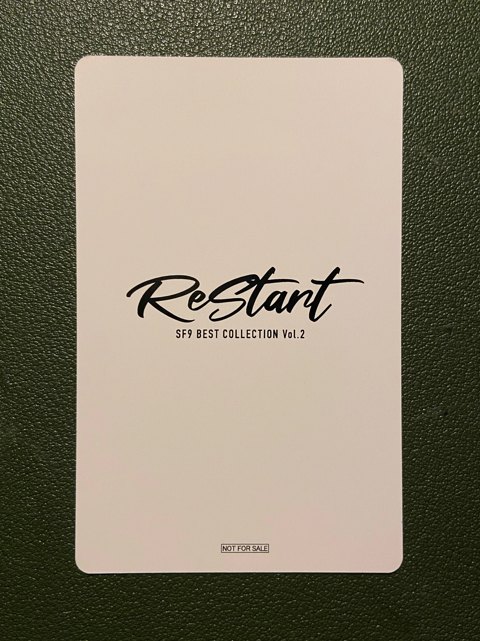 SF9 Zuho SF9 - Zuho - ReStart Album japanese album listing photo 2