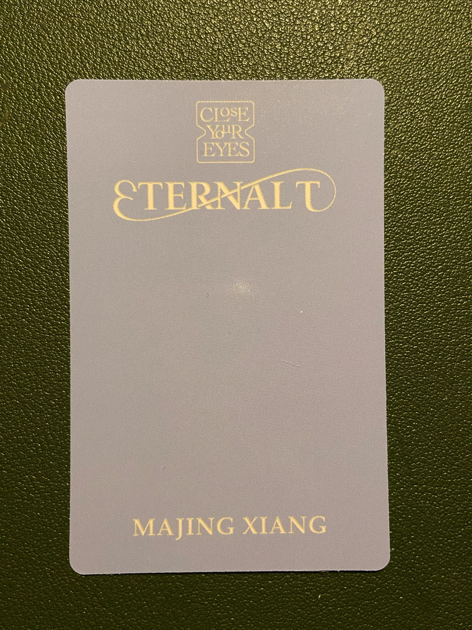 CLOSE YOUR EYES Ma Jingxiang CLOSE YOUR EYES - Ma Jingxiang - ETERNALT Album album photocard photobook version listing photo 2