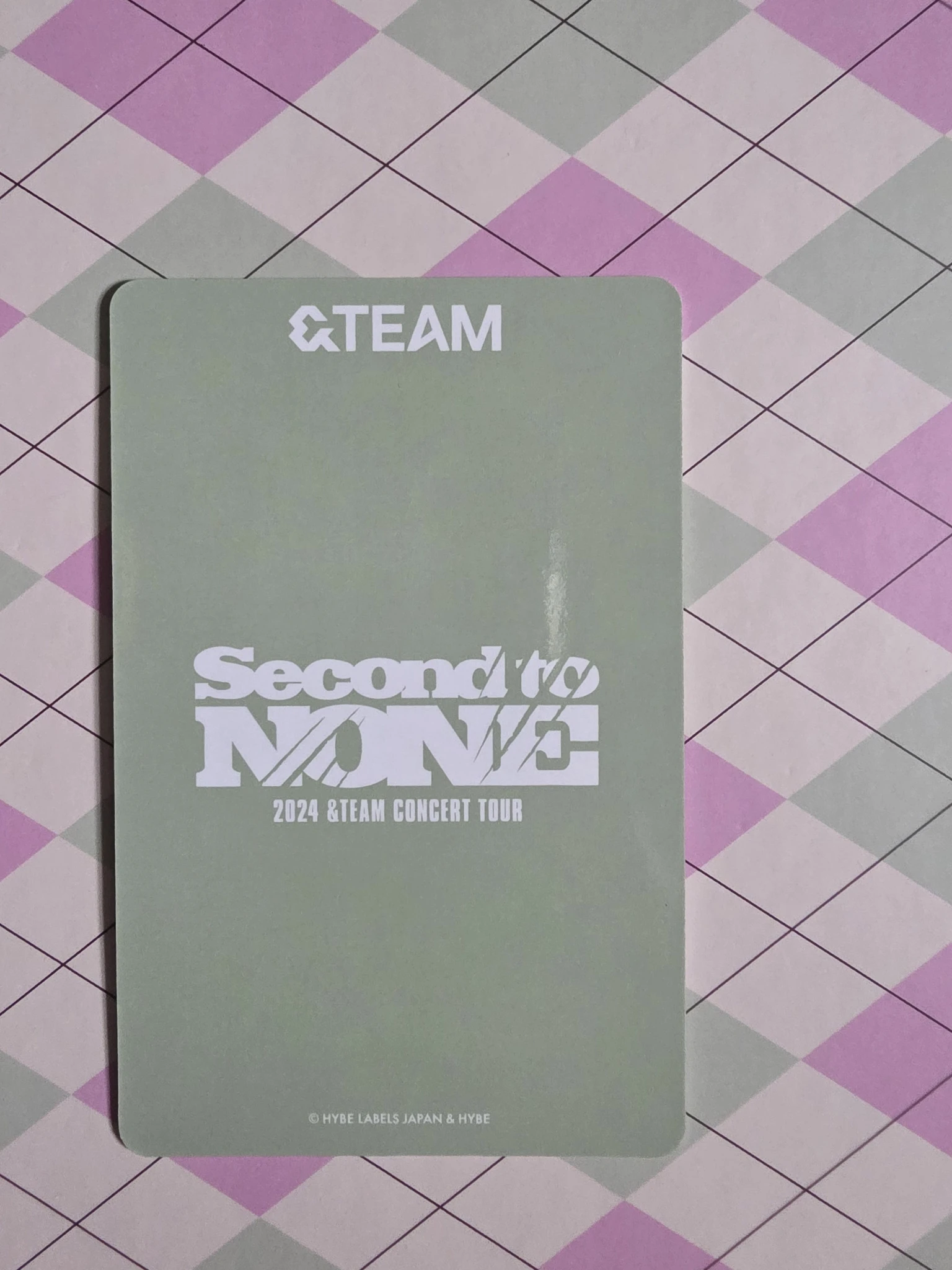 &TEAM Taki &TEAM - Taki - 2024 &Team Concert Tour 'Second To None' Event trading card merch photocard listing photo 2