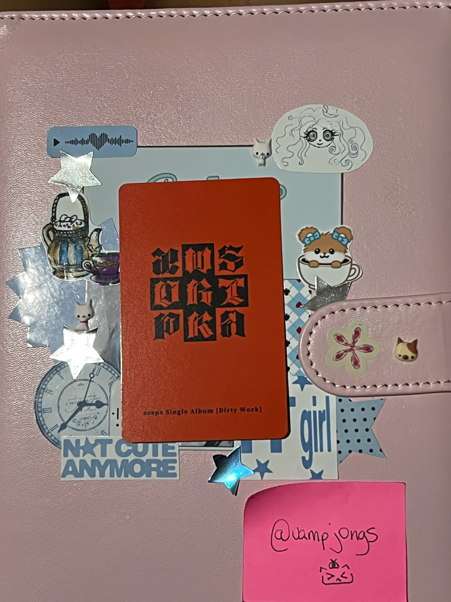 aespa Karina aespa - Karina - Dirty Work Album popmerch lucky draw listing photo 2