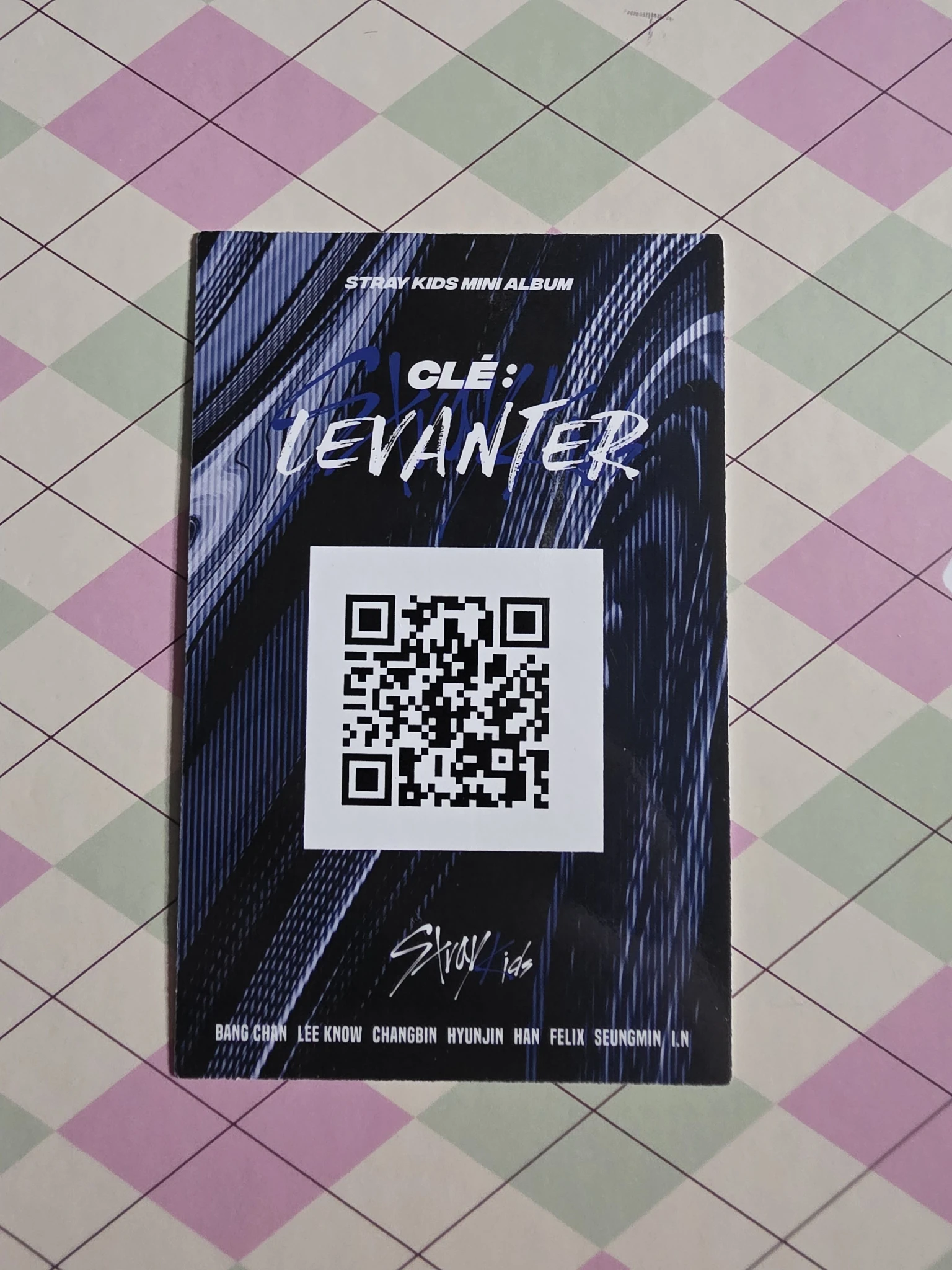 Stray Kids Bang Chan Stray Kids - Bang Chan - Clé: Levanter Album album photocard name ver. listing photo 2