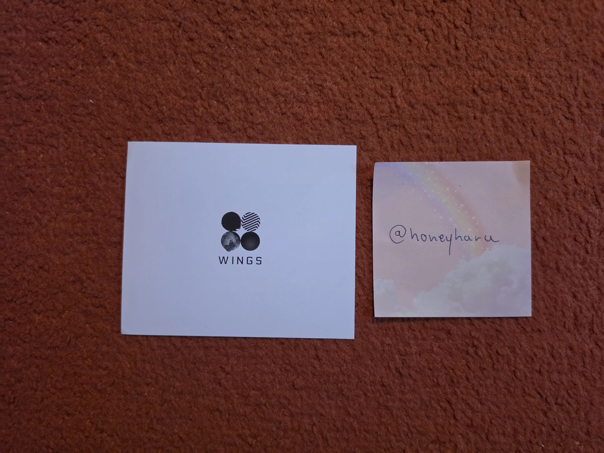 BTS BTS - Wings Album album photocard non-standard size listing photo 2