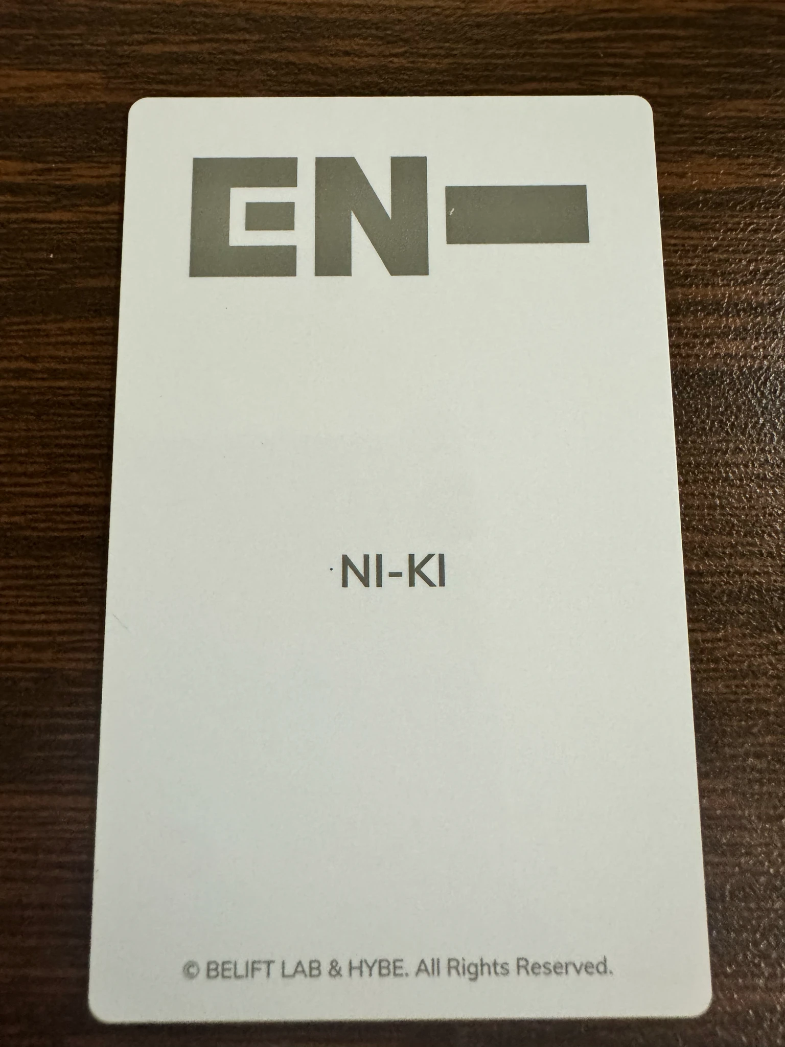 ENHYPEN Ni-ki ENHYPEN - Ni-ki - Official Light Stick Ver. 2 Other lightstick photocard set listing photo 2