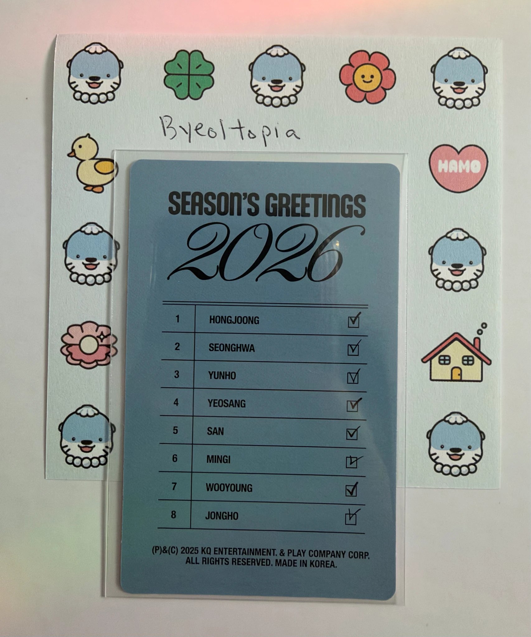 ATEEZ Seonghwa ATEEZ - Seonghwa - 2026 Season's Greetings - Pastry Shop Other pob (pre-order benefit) kq shop listing photo 2