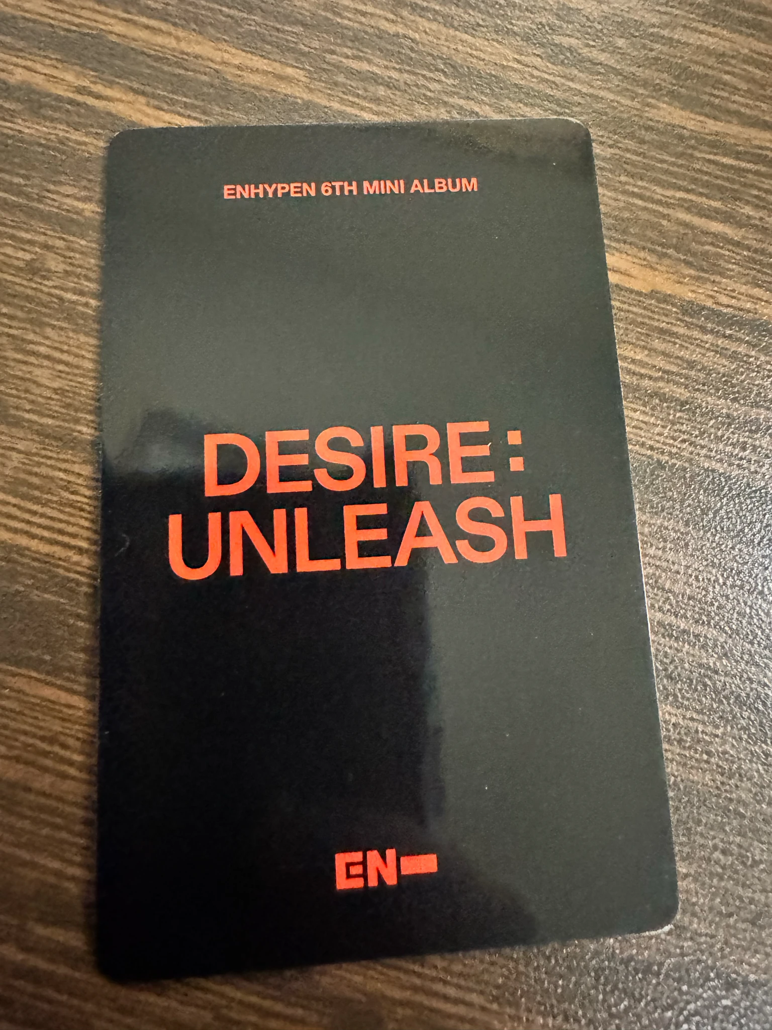 ENHYPEN Ni-ki ENHYPEN - Ni-ki - DESIRE: UNLEASH Album lucky draw round 4 yizhiyu (yzy) listing photo 2