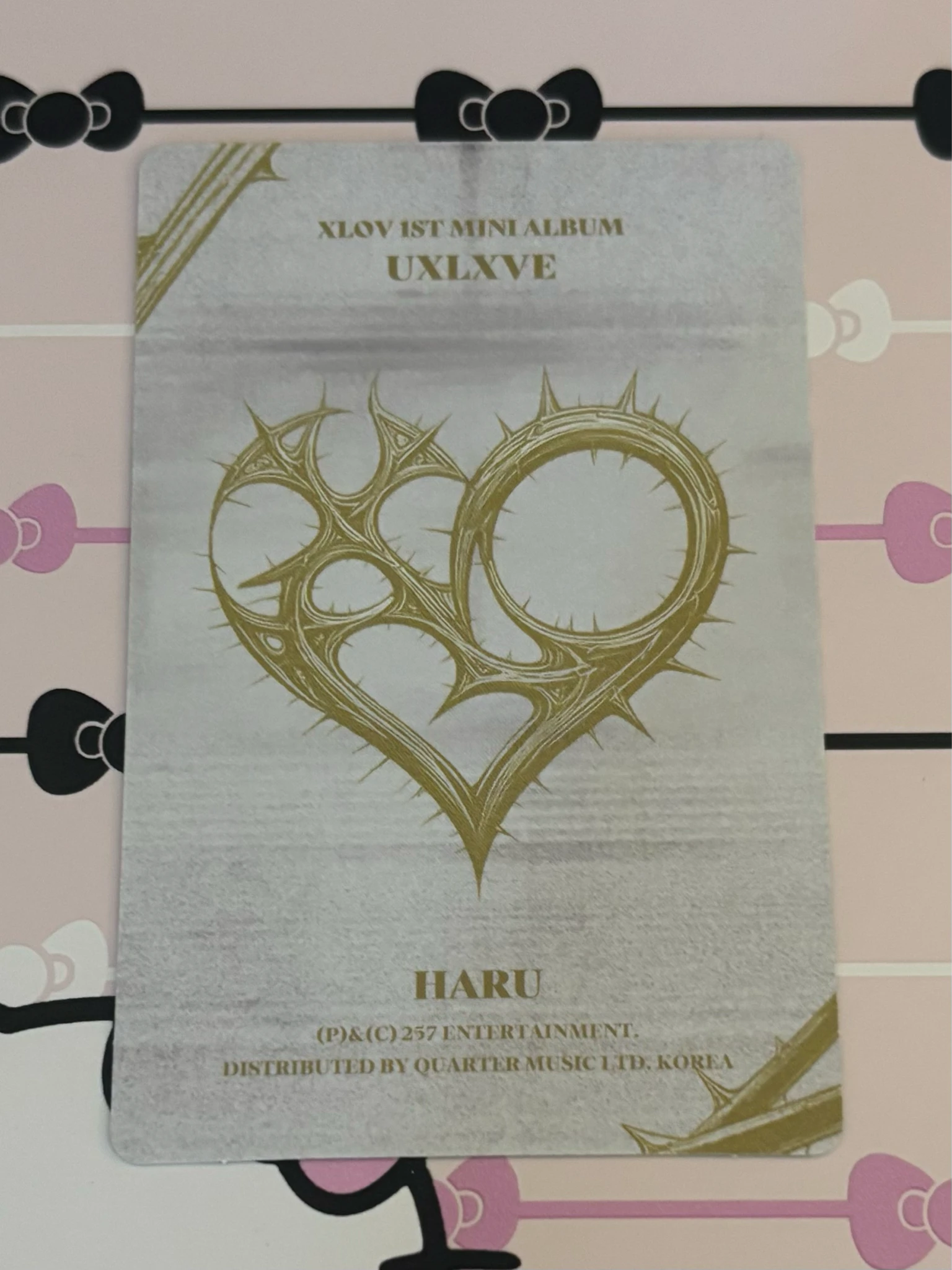 XLOV Haru XLOV - Haru - Uxlxve Album album photocard N version listing photo 2