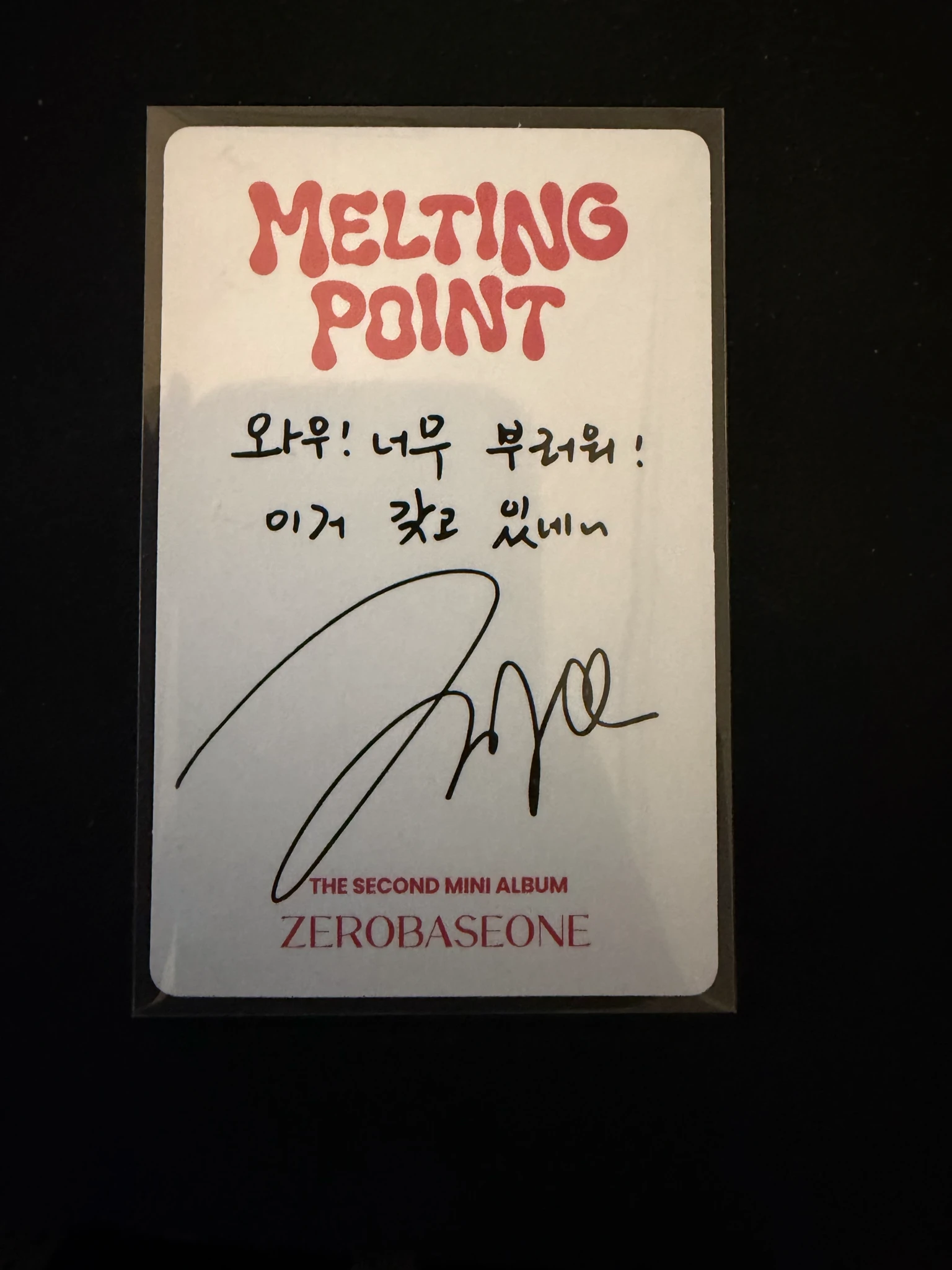 ZEROBASEONE Hao ZEROBASEONE - Hao - Melting Point Album album photocard A version fairytale version listing photo 2