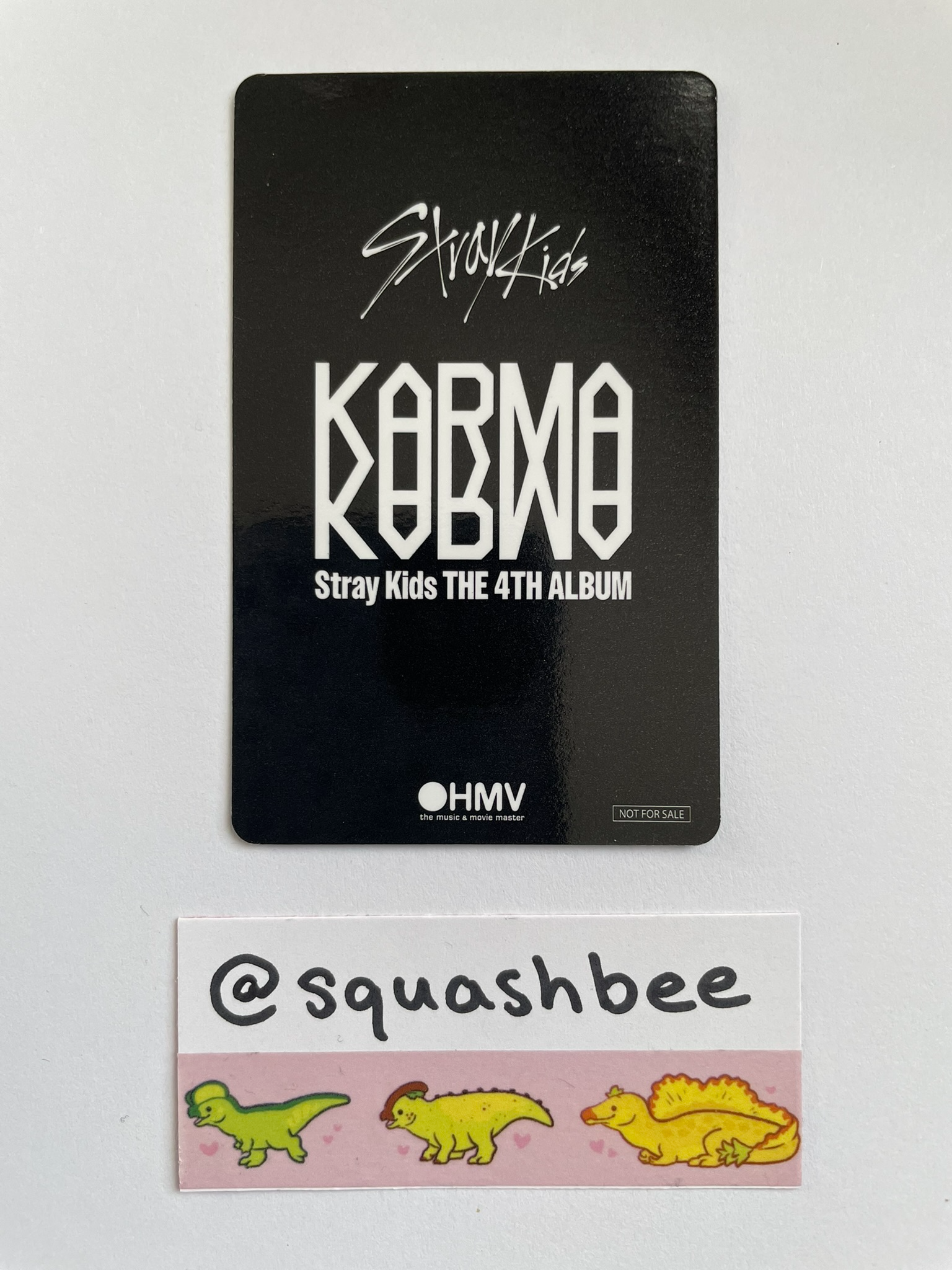 Stray Kids Bang Chan Stray Kids - Bang Chan - KARMA Album hmv lucky draw A version listing photo 2