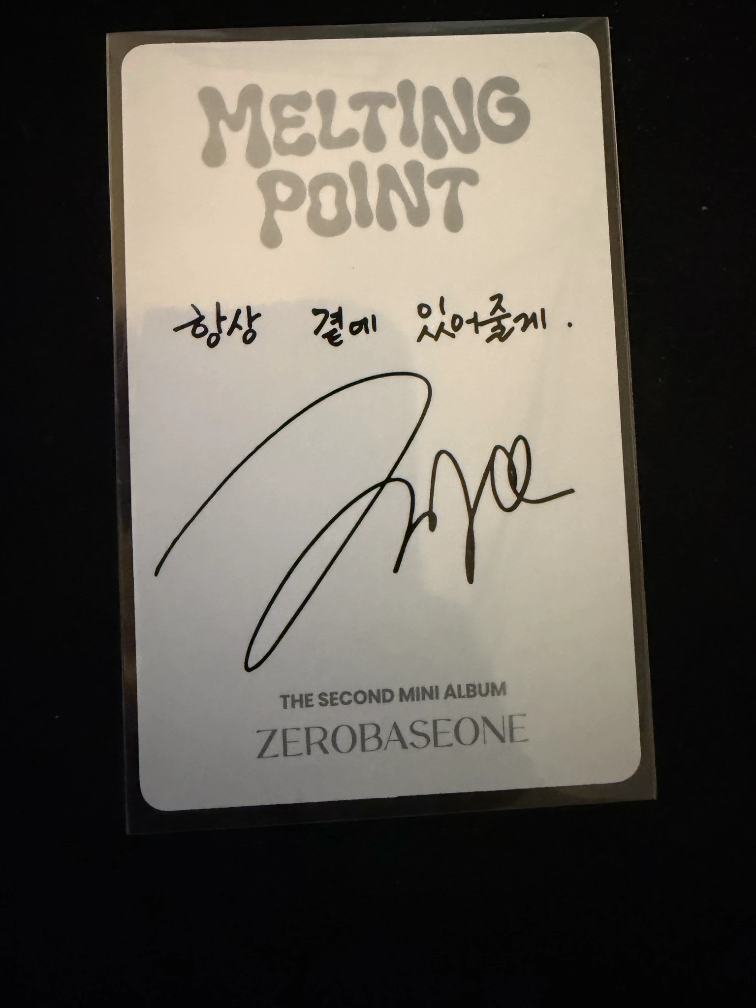 ZEROBASEONE Hao ZEROBASEONE - Hao - Melting Point Album album photocard digipack ver. listing photo 2
