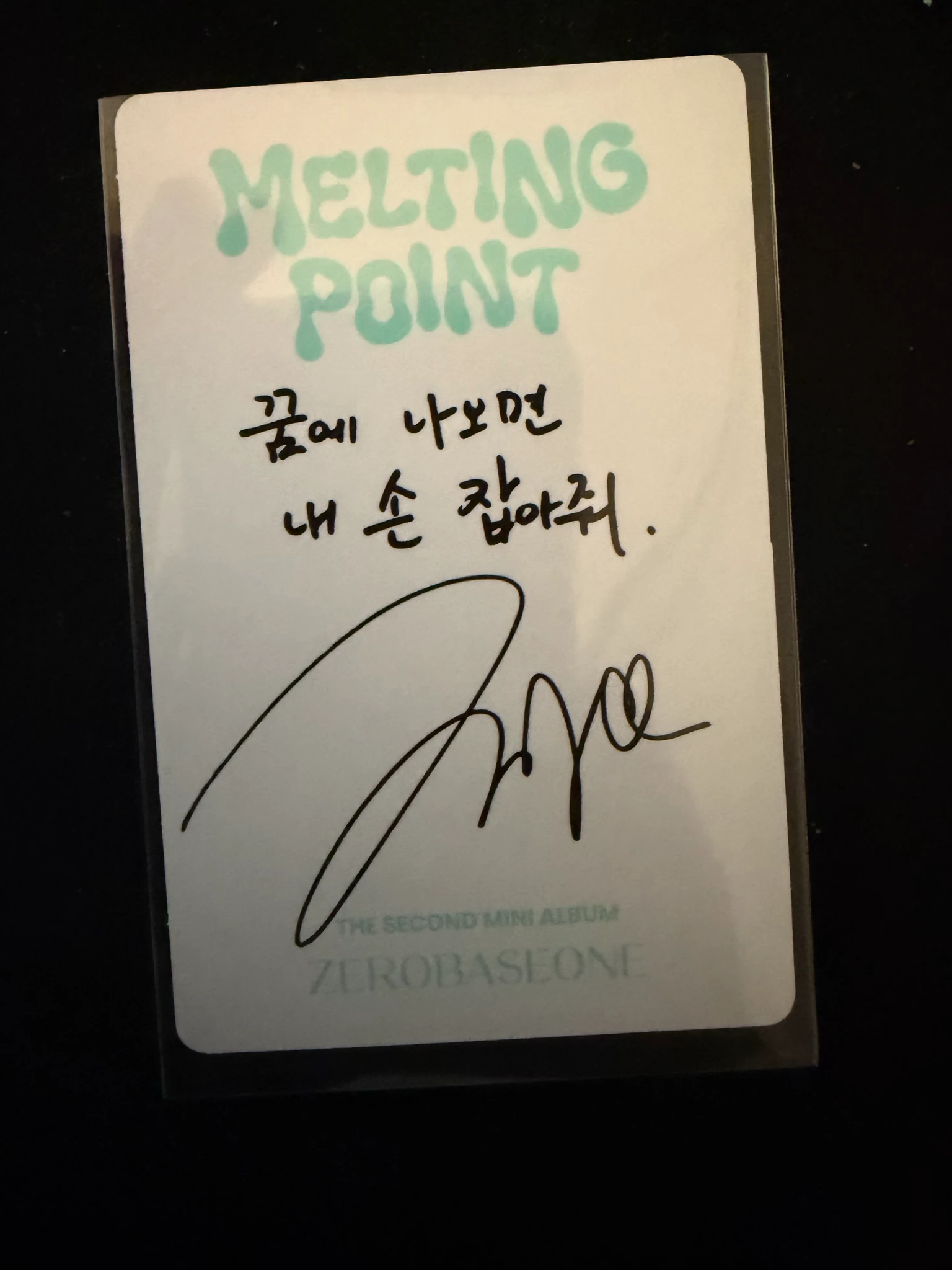 ZEROBASEONE Hao ZEROBASEONE - Hao - Melting Point Album album photocard mystery version B version listing photo 2