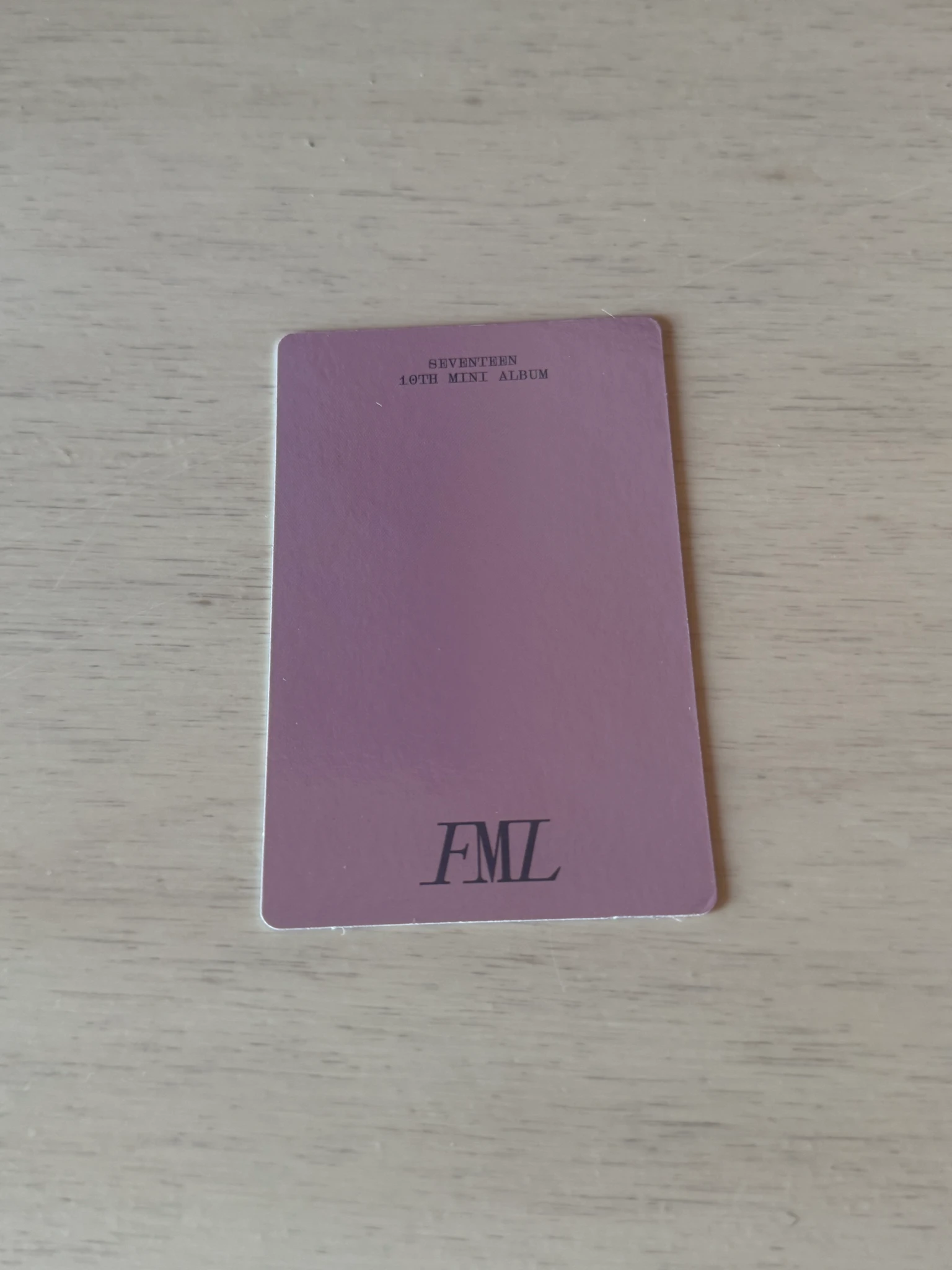 SEVENTEEN Dino SEVENTEEN - Dino - FML Album album photocard faded mono life listing photo 2
