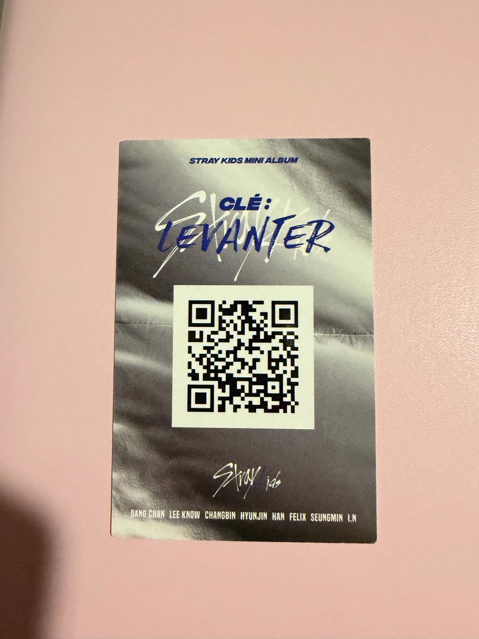 Stray Kids Changbin Stray Kids - Changbin - Clé: Levanter Album album photocard grey border version listing photo 2