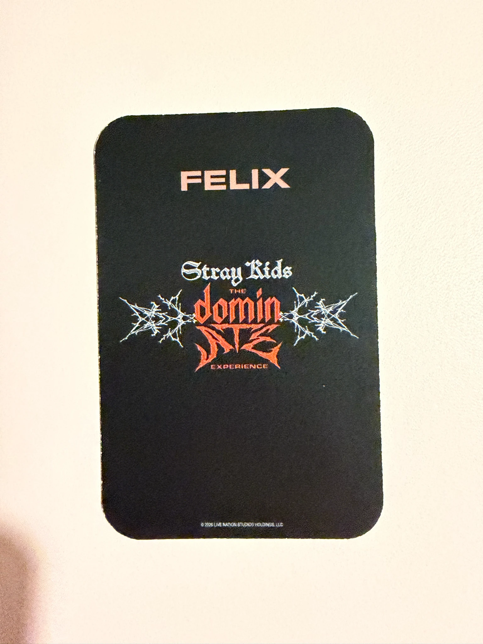 Stray Kids Felix Stray Kids - Felix - Stray Kids : The dominATE Experience Event photocard set listing photo 2