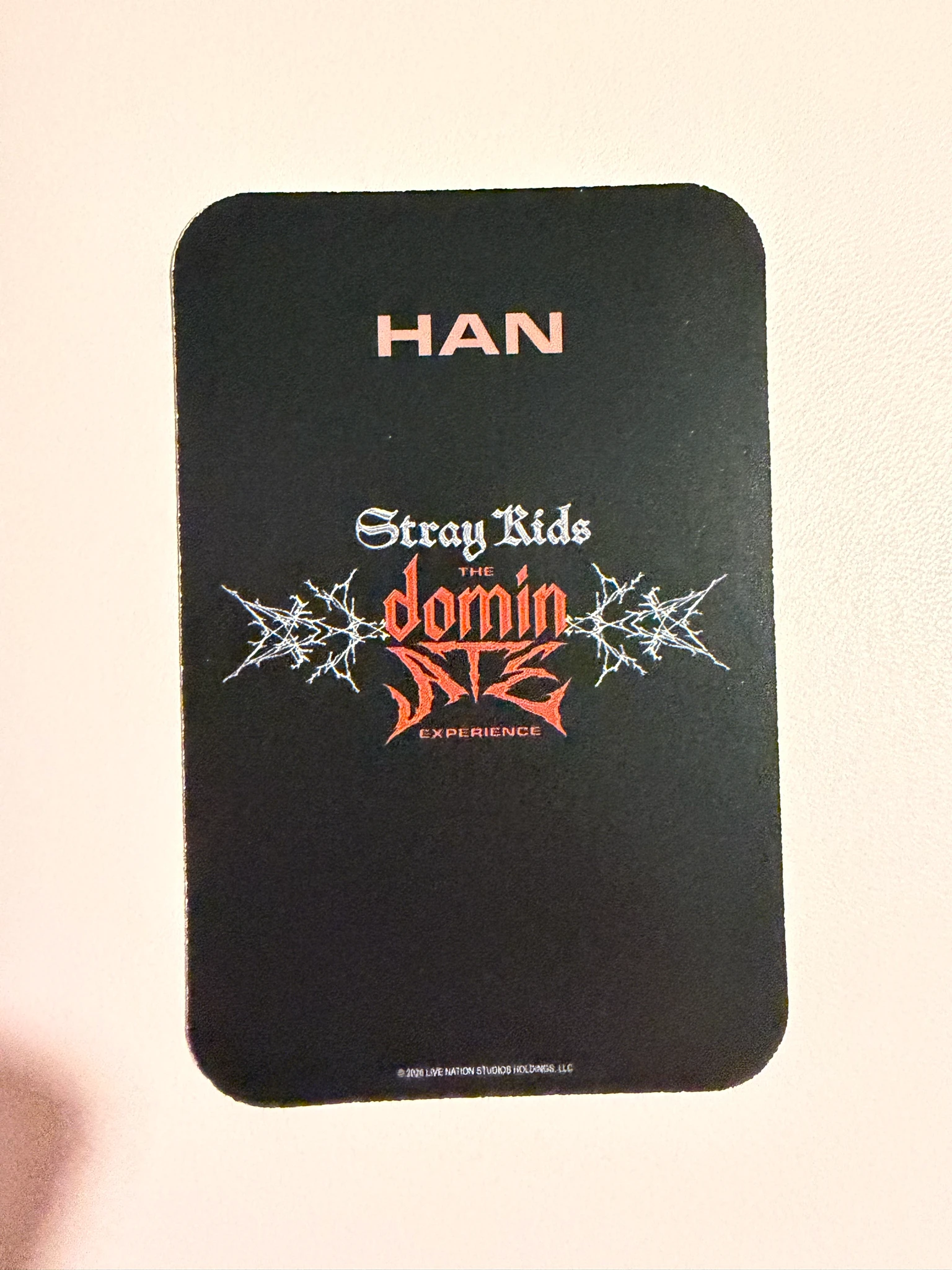 Stray Kids HAN Stray Kids - HAN - Stray Kids : The dominATE Experience Event photocard set listing photo 2