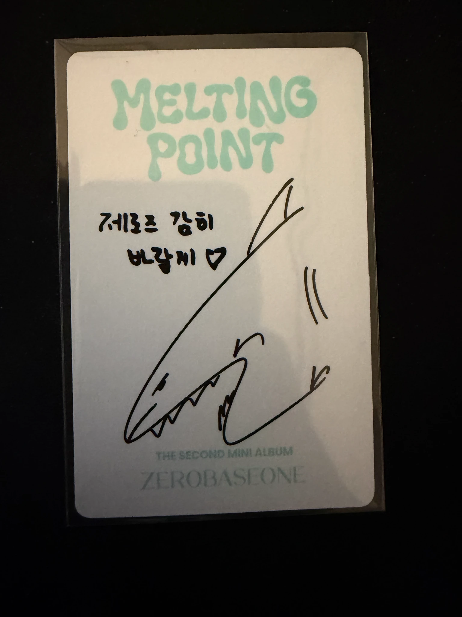 ZEROBASEONE Taerae ZEROBASEONE - Taerae - Melting Point Album album photocard mystery version A version listing photo 2