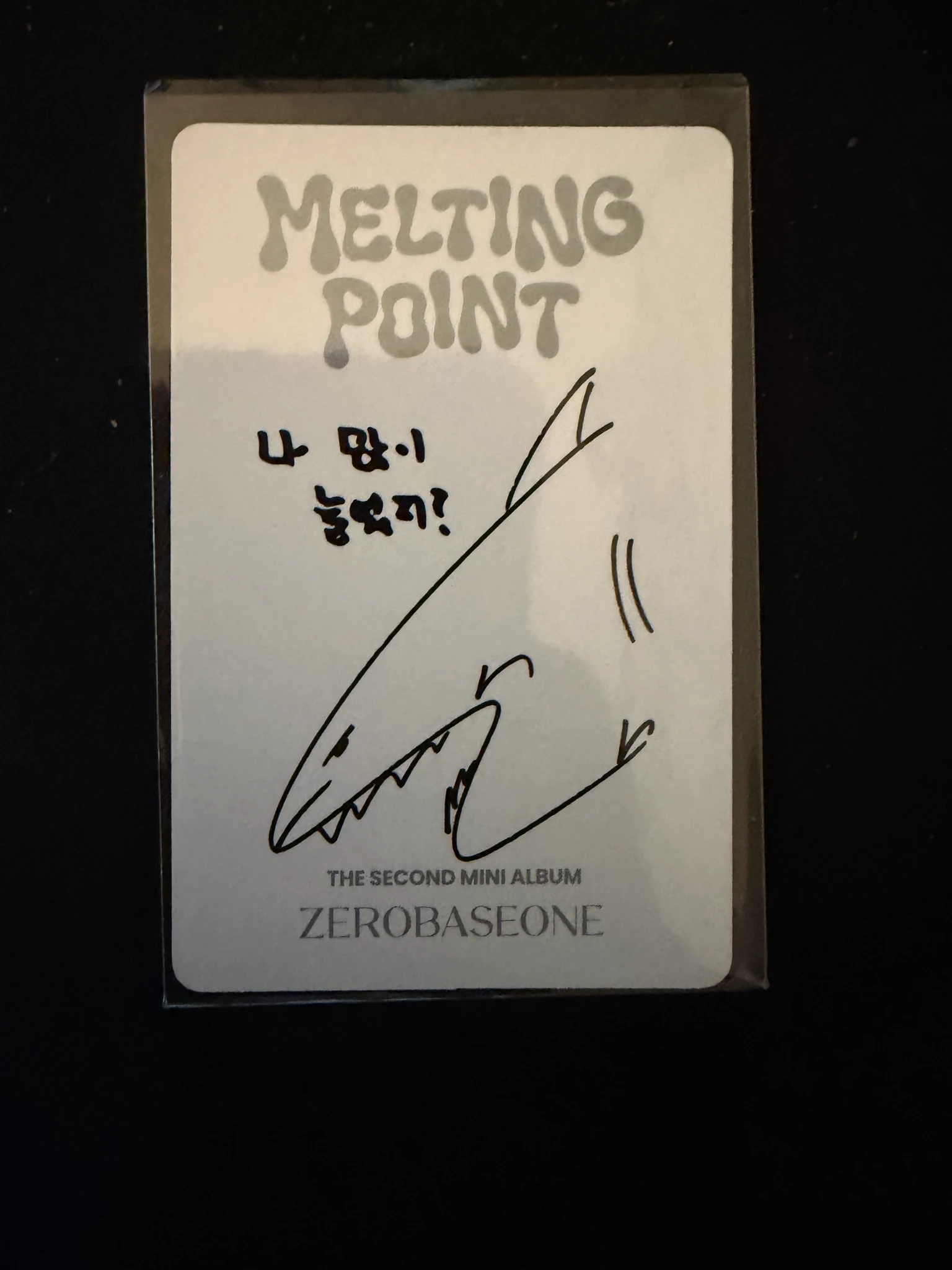 ZEROBASEONE Taerae ZEROBASEONE - Taerae - Melting Point Album album photocard mystery version B version listing photo 2