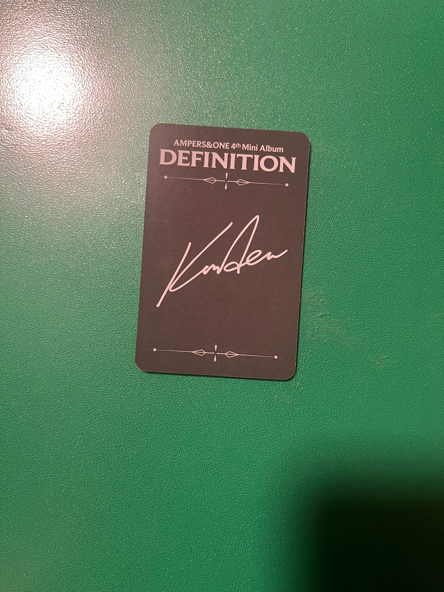 AMPERS&ONE Kamden AMPERS&ONE - Kamden - DEFINITION Album album photocard we version listing photo 2