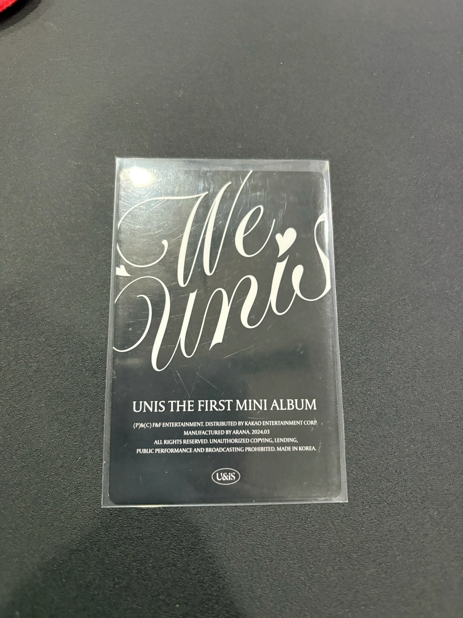 UNIS Yoona UNIS - Yoona - WE UNIS Album first press only photocard set listing photo 2