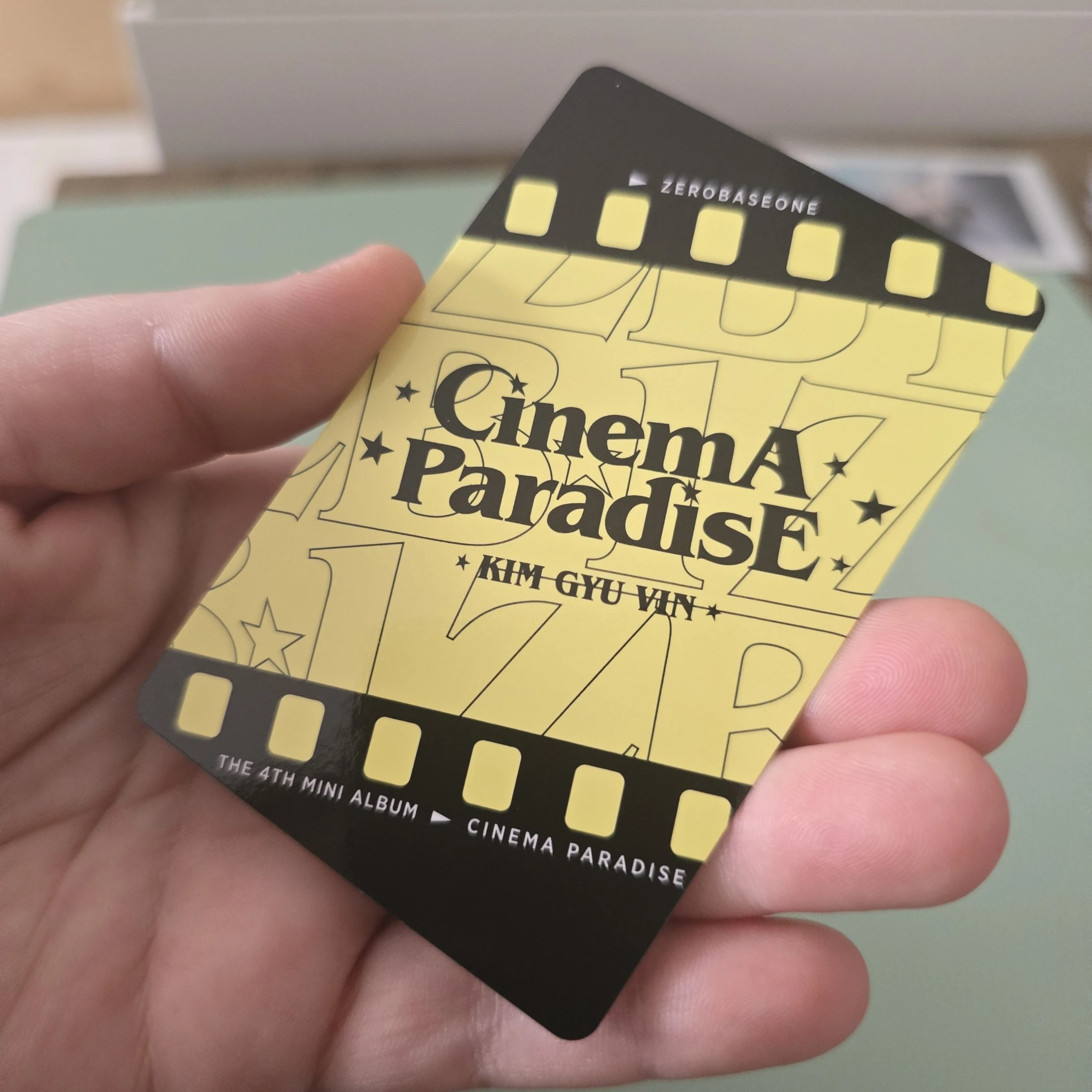 ZEROBASEONE Gyuvin ZEROBASEONE - Gyuvin - Cinema Paradise Album album photocard film version listing photo 2