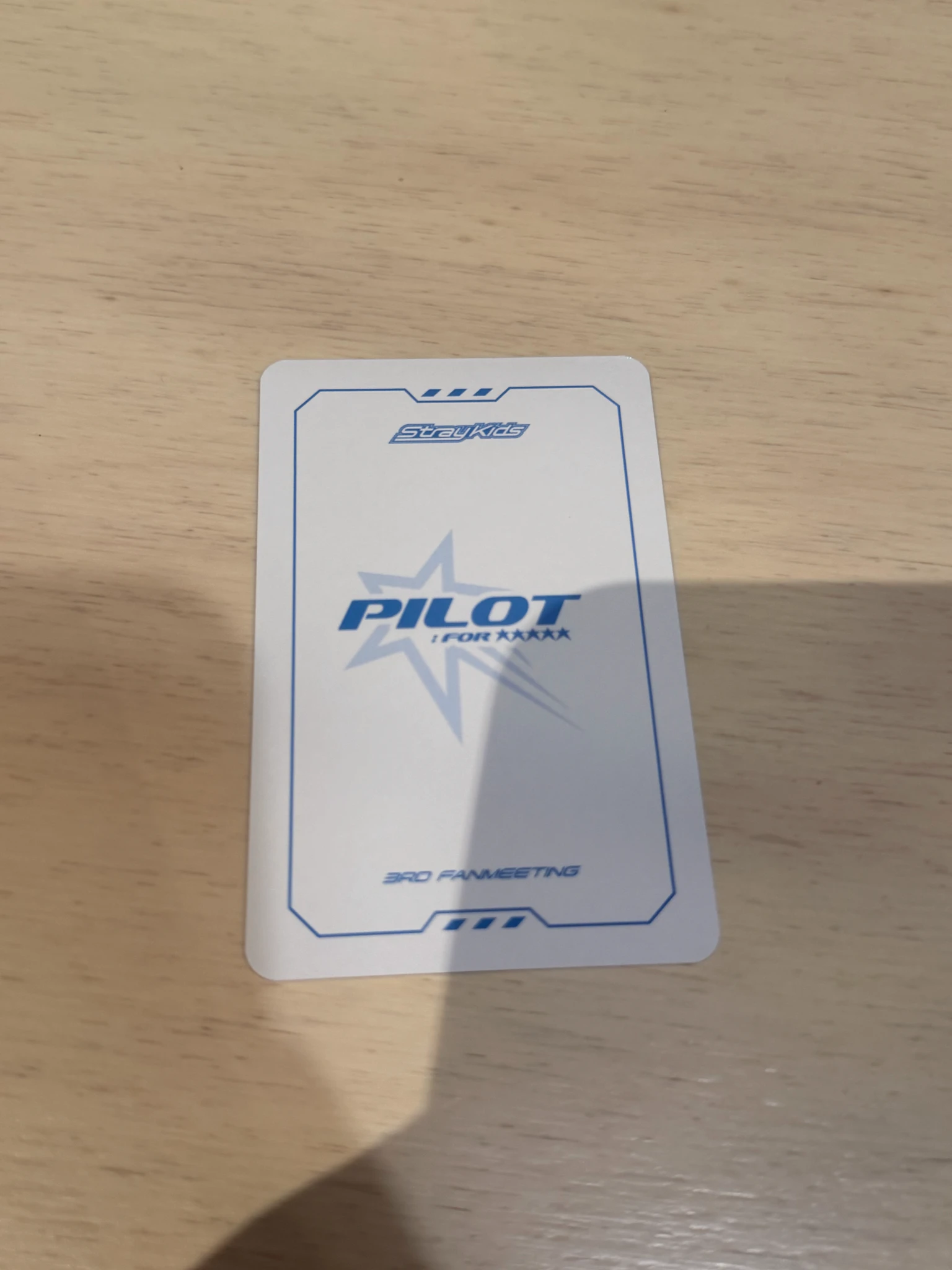 Stray Kids I.N Stray Kids - I.N - 3rd Fanmeeting - Pilot for 5 Star Event box tape merch photocard B version photocard set listing photo 2