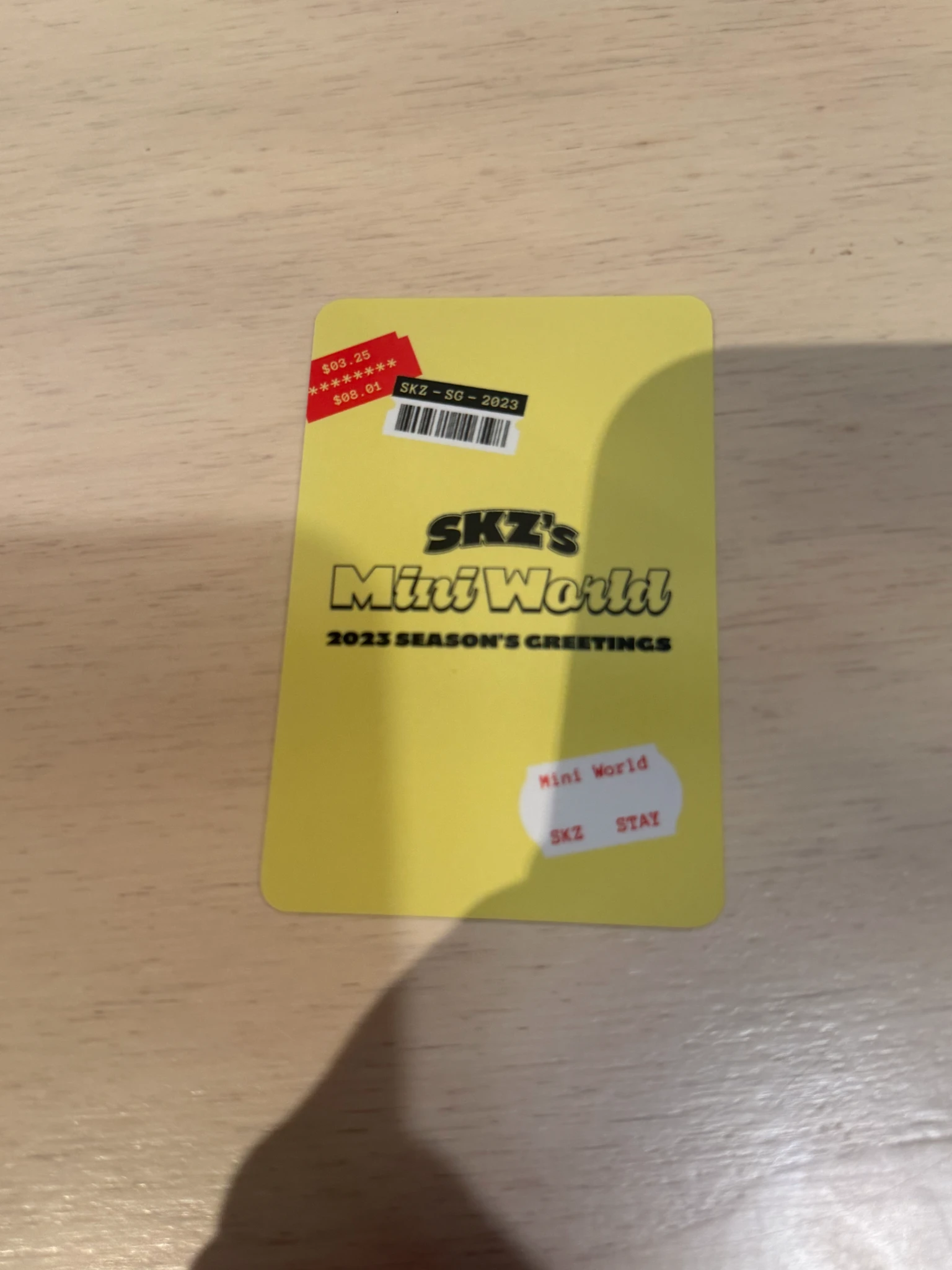 Stray Kids Changbin Stray Kids - Changbin - 2023 Season's Greetings - SKZ's Mini World Other photocard set listing photo 2